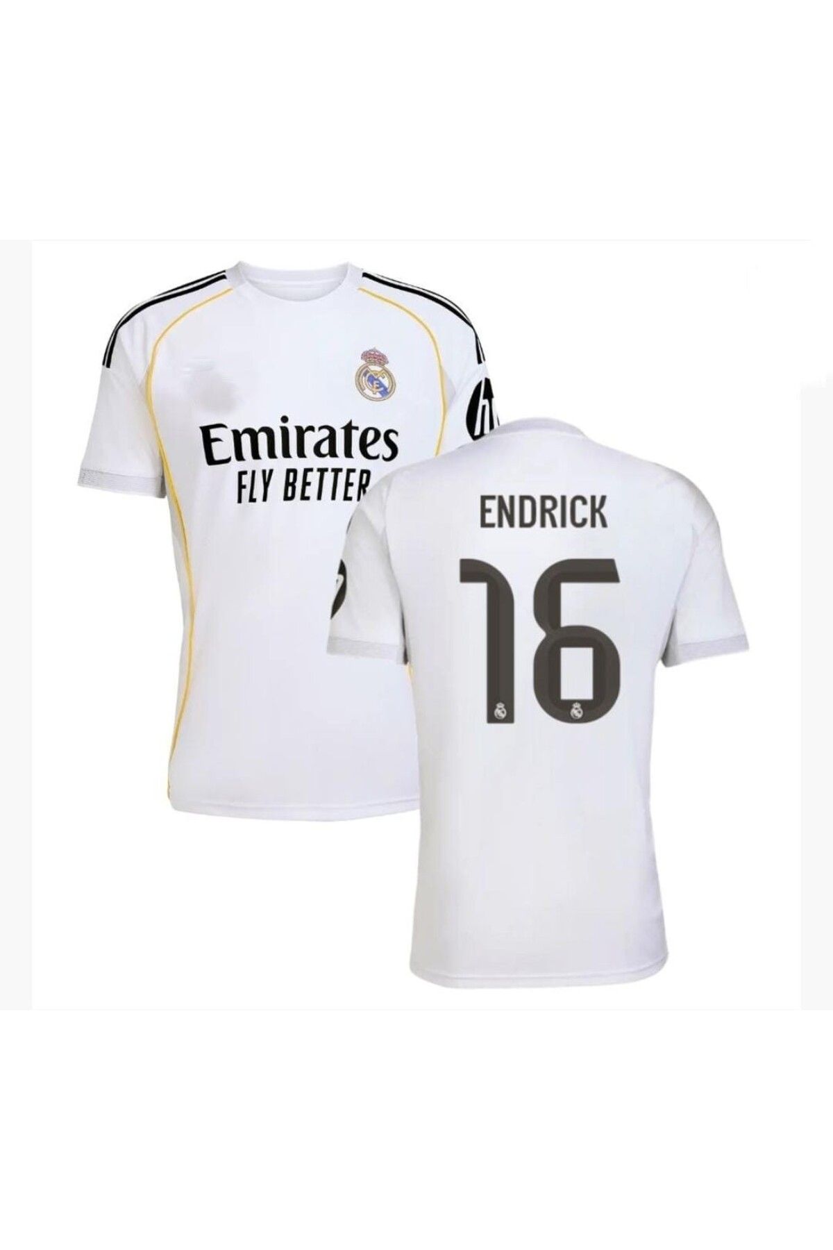 Tesbih Dünyası R'eal M'adrid 2025/26 Yeni Sezon Endrick İç Saha Futbol Forması
