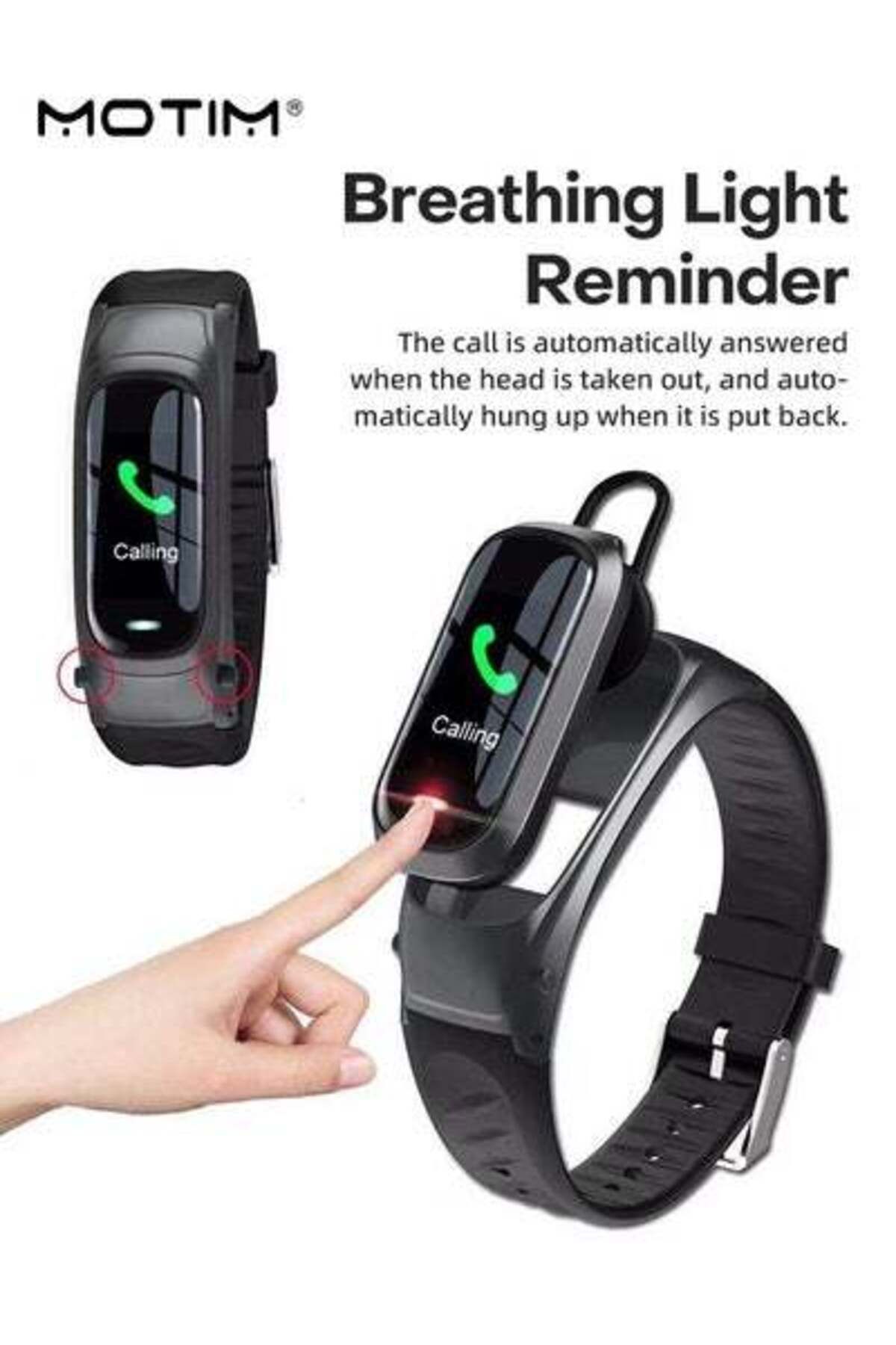 MOTIM-Smartwatch with with LCD Display, Waterproof Touch Screen Sleep Quality Tracker 2
