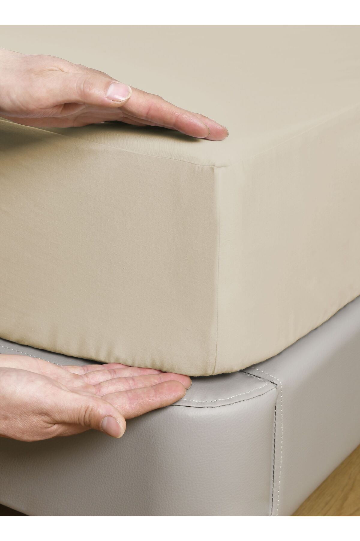 Master Home Textile-Cotton Fitted Sheet Set, 3 Pcs Queen Size, 100% Cotton 200TC, 35cm Deep Pocket, Fits 160x200cm Bed 5