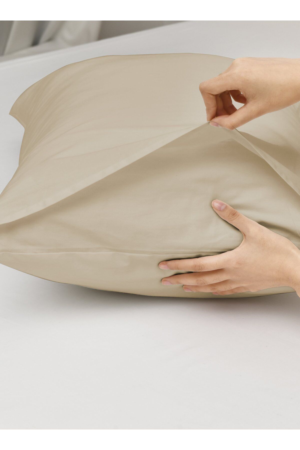 Master Home Textile-Cotton Fitted Sheet Set, 3 Pcs Queen Size, 100% Cotton 200TC, 35cm Deep Pocket, Fits 160x200cm Bed 4