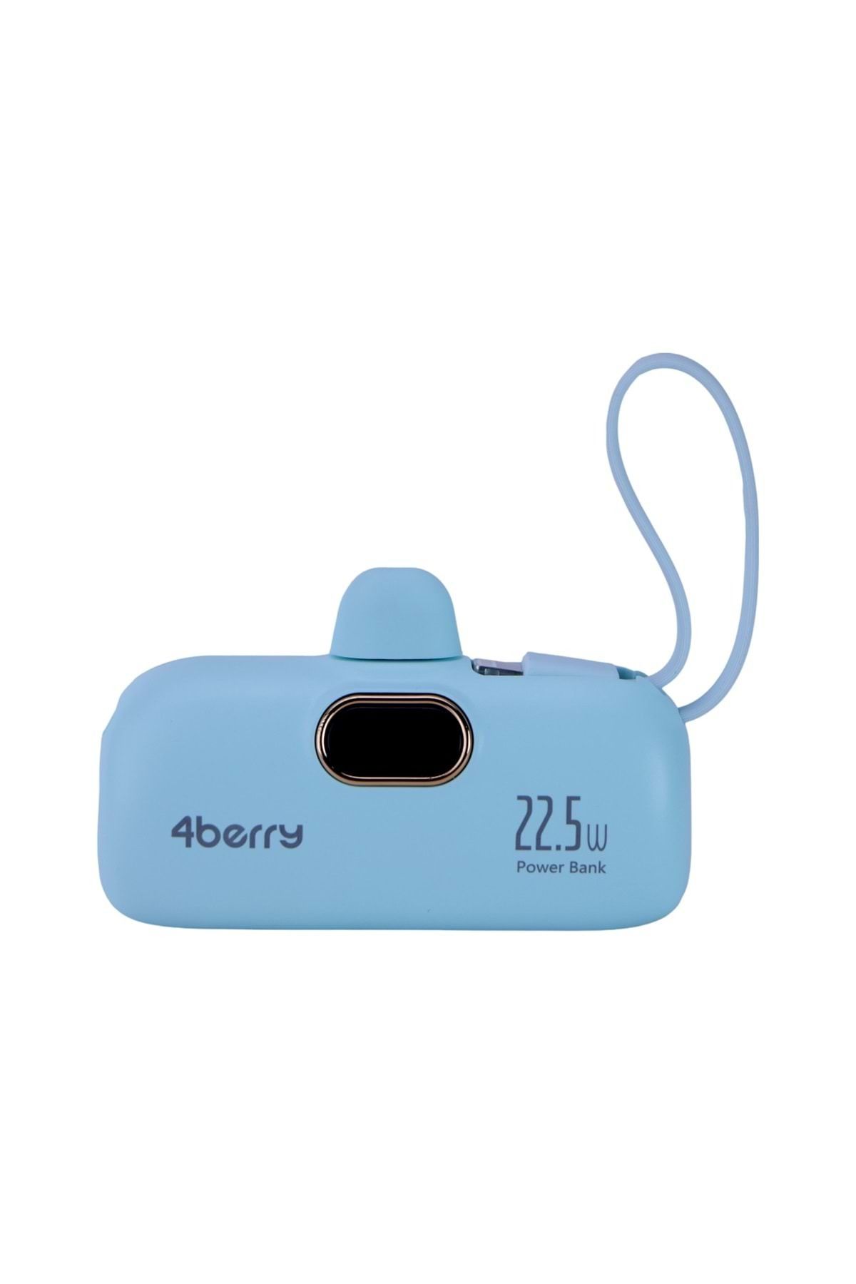 4Berry DX269B Yeşil Powerbank – 5.000 mAh, 22.5 W Type-C Hızlı Şarj