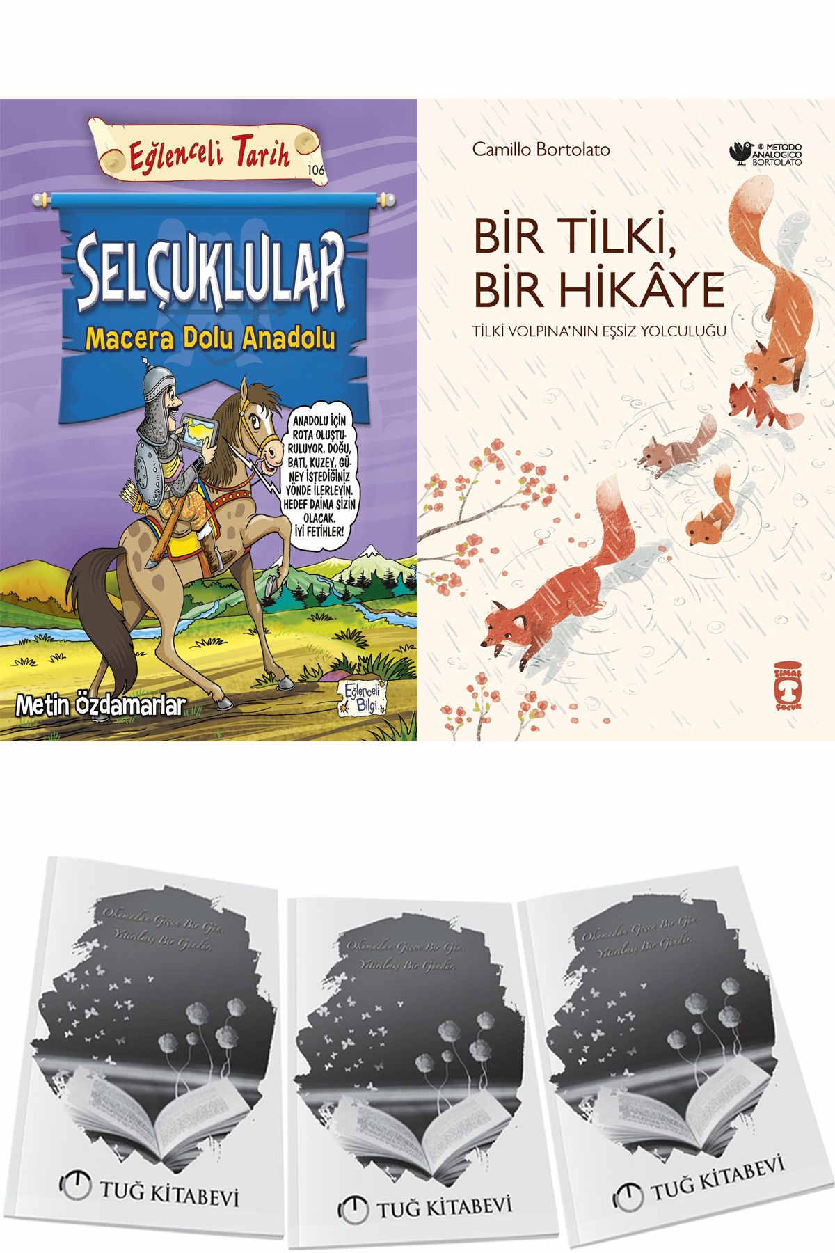 Eğlenceli Bilgi Yayınları Selçuklular Macera Dolu Anadolu ve Bir Tilki Bir Hikaye + Hediyeli