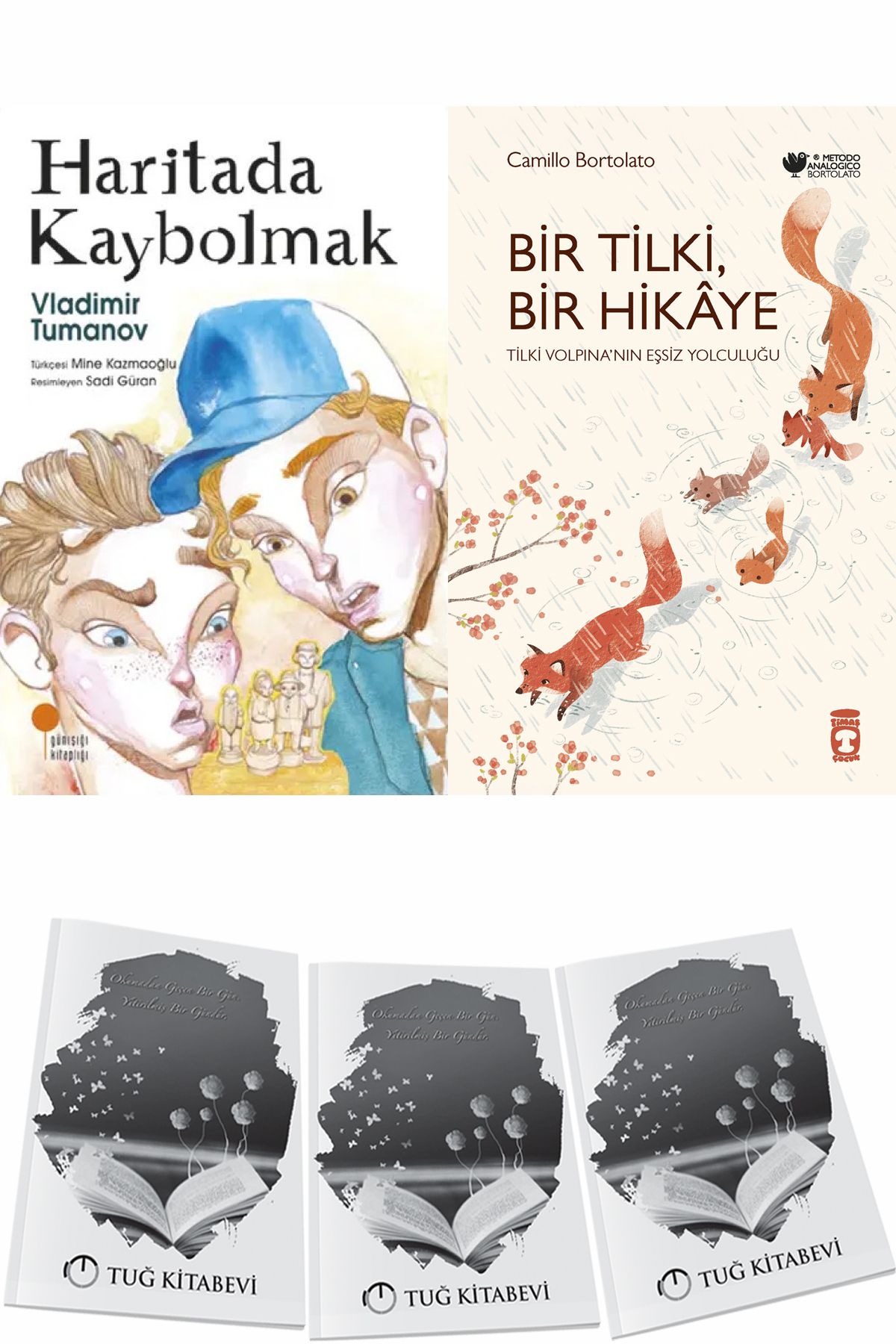 Günışığı Kitaplığı Haritada Kaybolmak ve Bir Tilki Bir Hikaye + Hediyeli
