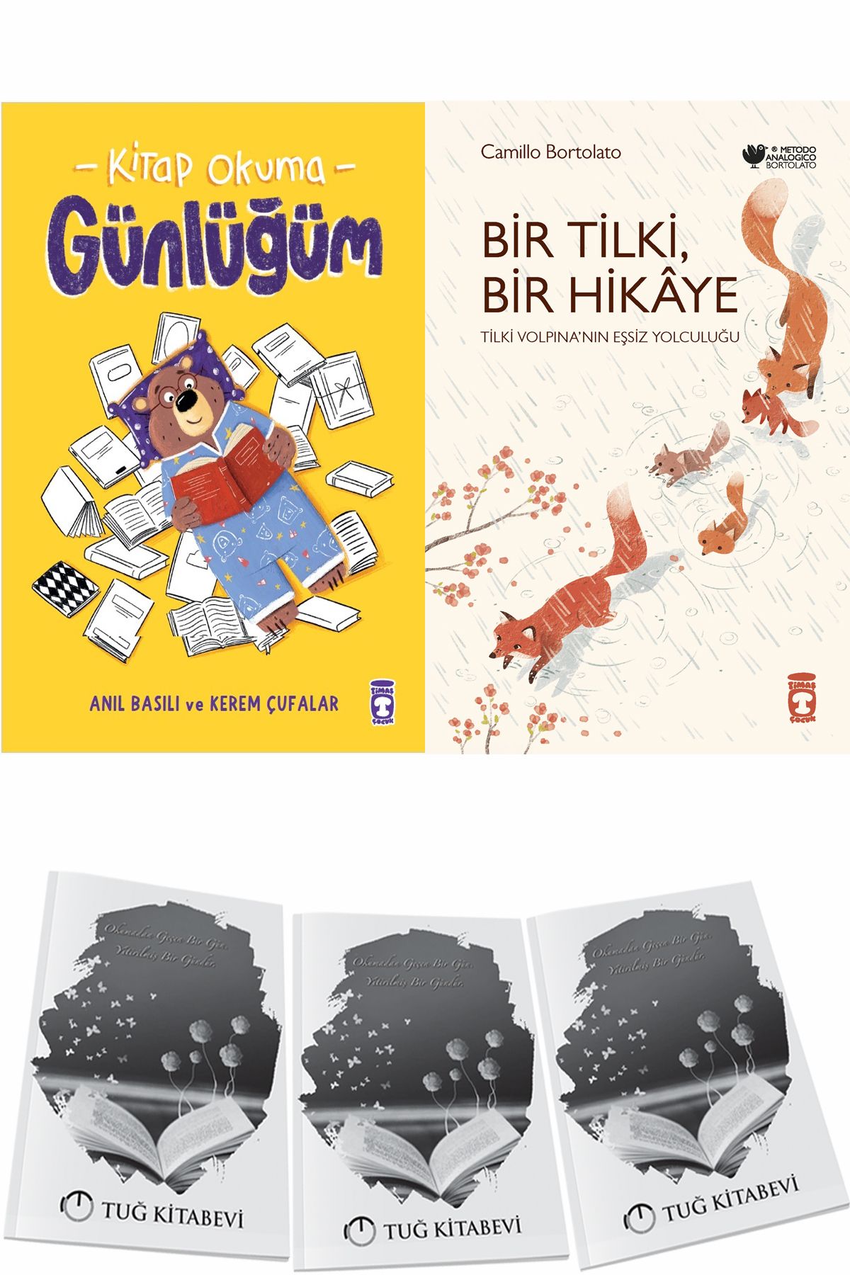 Timaş Çocuk Kitap Okuma Günlüğüm ve Bir Tilki Bir Hikaye + Hediyeli