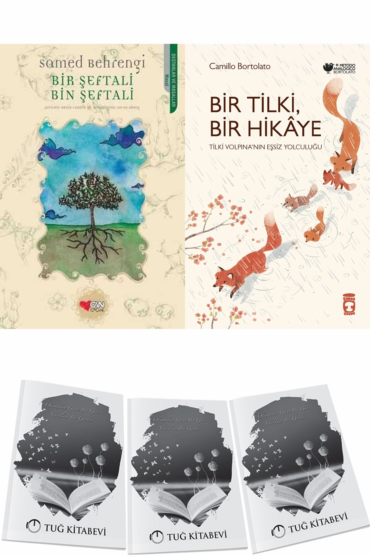 Can Yayınları Bir Şeftali Bin Şeftali ve Bir Tilki Bir Hikaye + Hediyeli