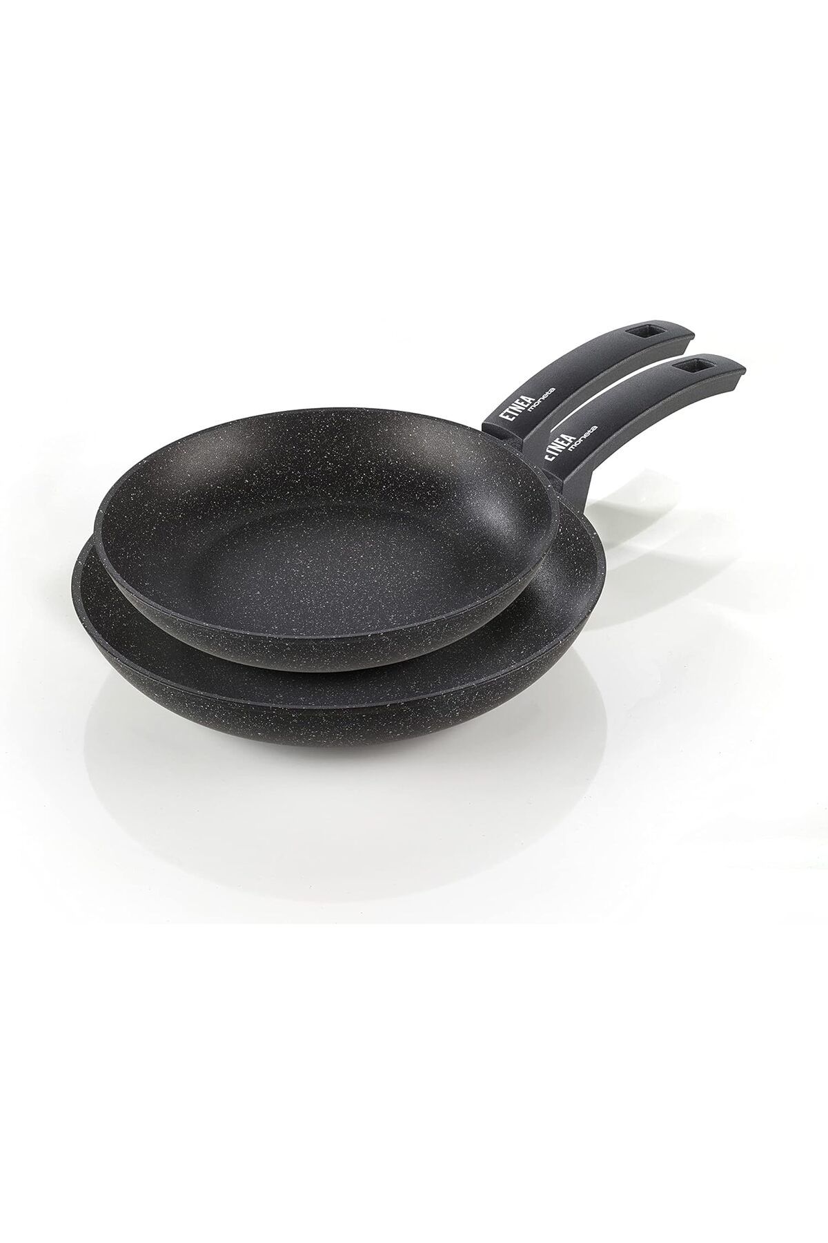 Mena Rise TuonShop Etnea kızartma tavası seti 24-28, alüminyum, siyah - taş görünümlü, 24-28 cm 11229