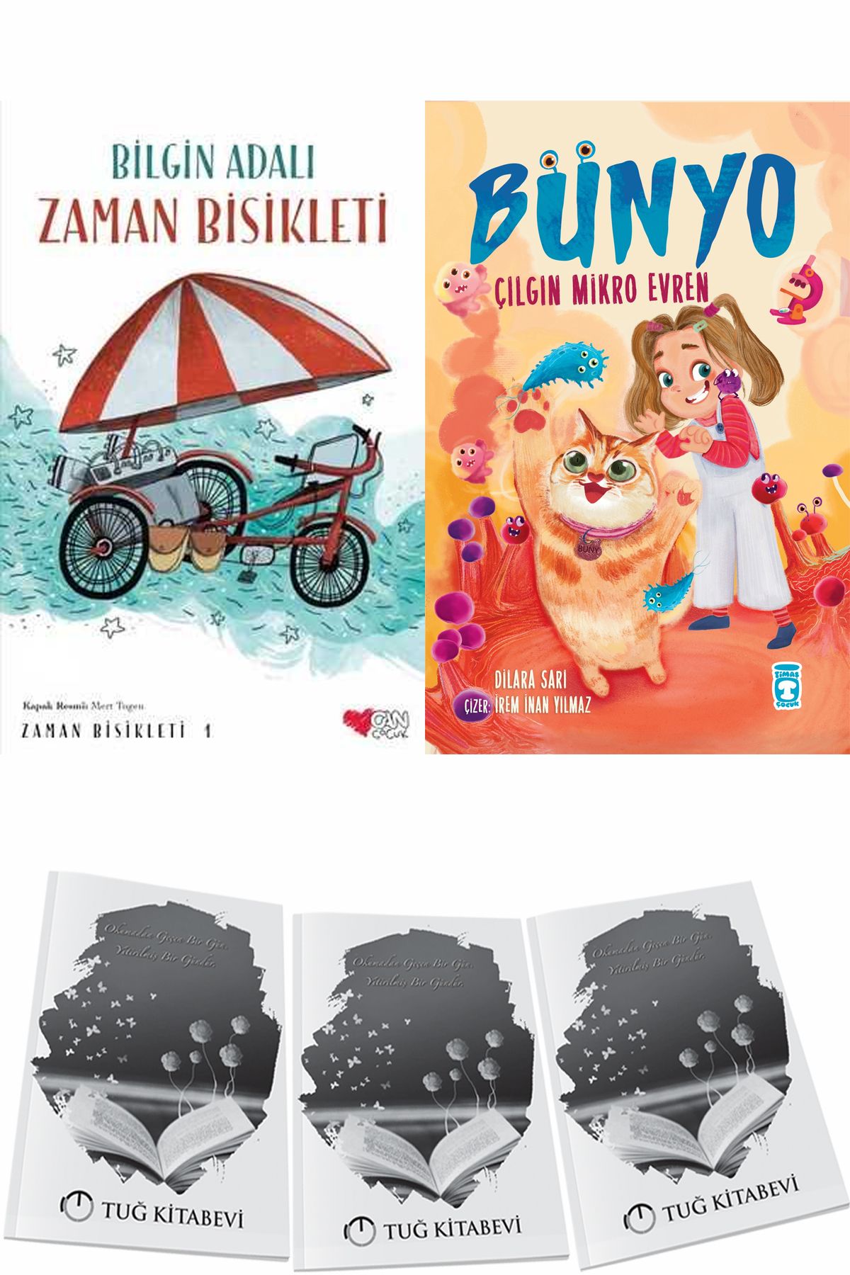 Can Yayınları Zaman Bisikleti 1 ve Bünyo Çılgın Mikro Evren + Hediyeli