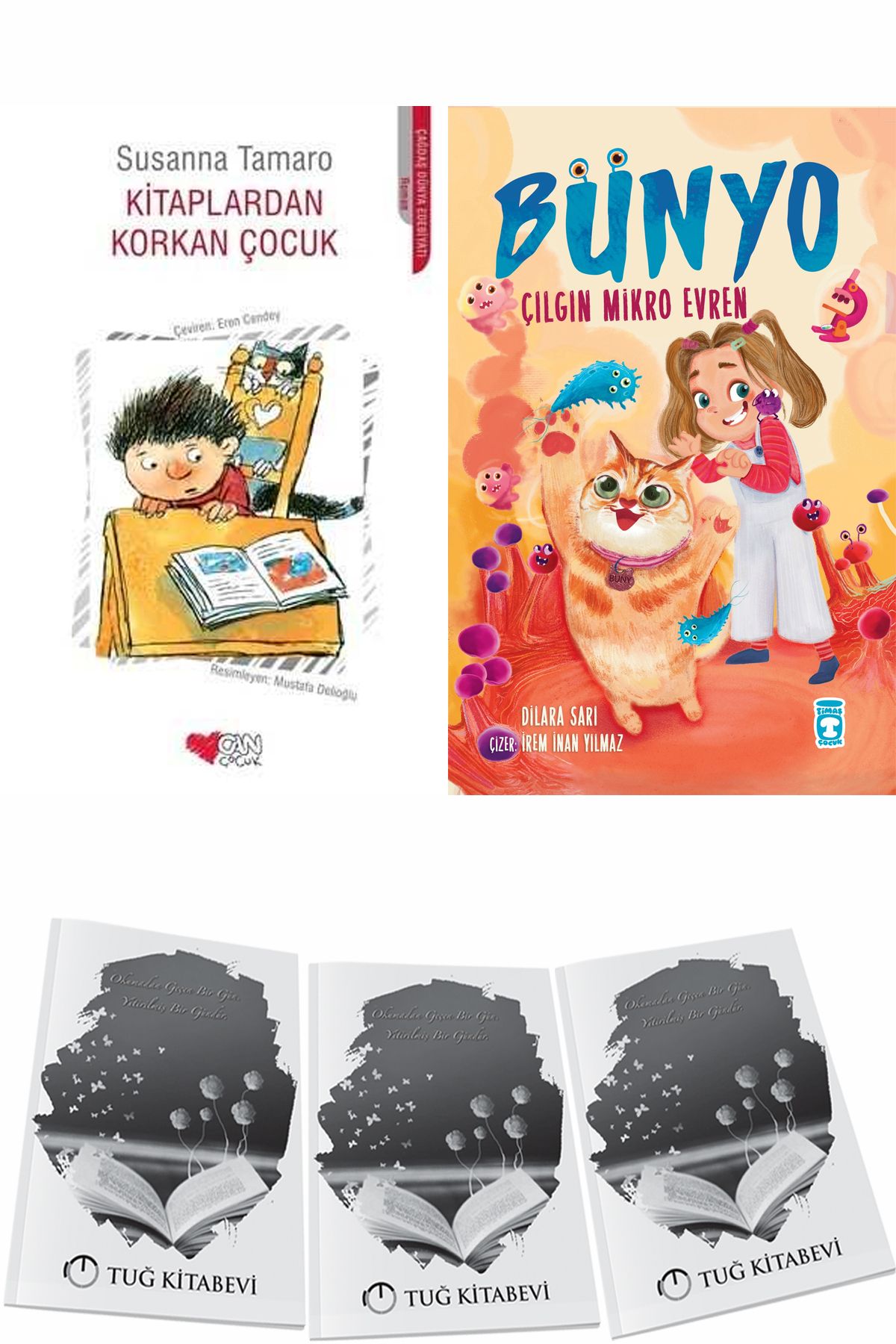 Can Yayınları Kitaplardan Korkan Çocuk ve Bünyo Çılgın Mikro Evren + Hediyeli