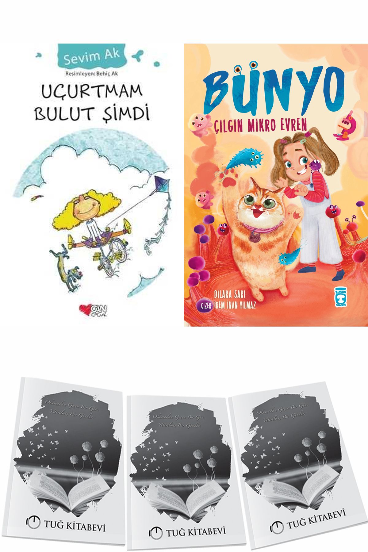 Can Yayınları Uçurtmam Bulut Şimdi ve Bünyo Çılgın Mikro Evren + Hediyeli