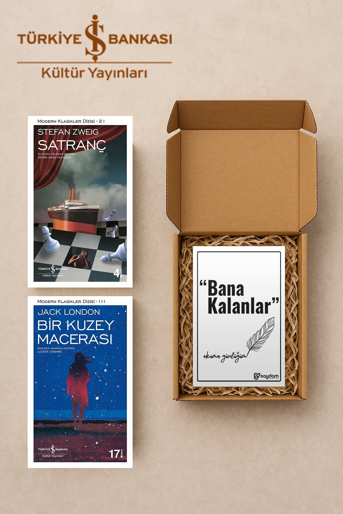 TÜRKİYE İŞ BANKASI KÜLTÜR YAYINLARI Satranç & Bir Kuzey Macerası Seti