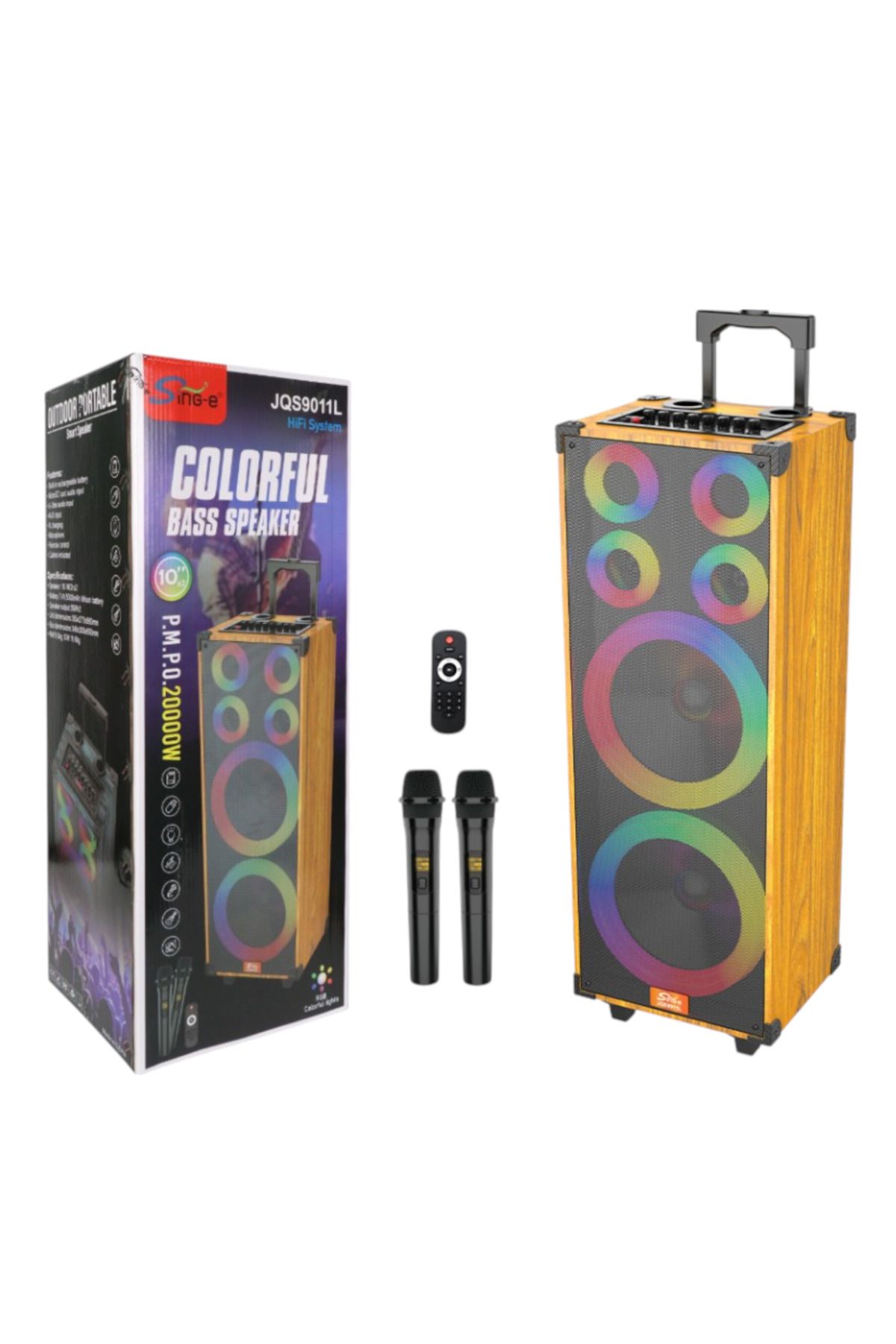 EFEGSM SING-E JQS9011L 20000W 10inç Bluetooth Müzik Çalar