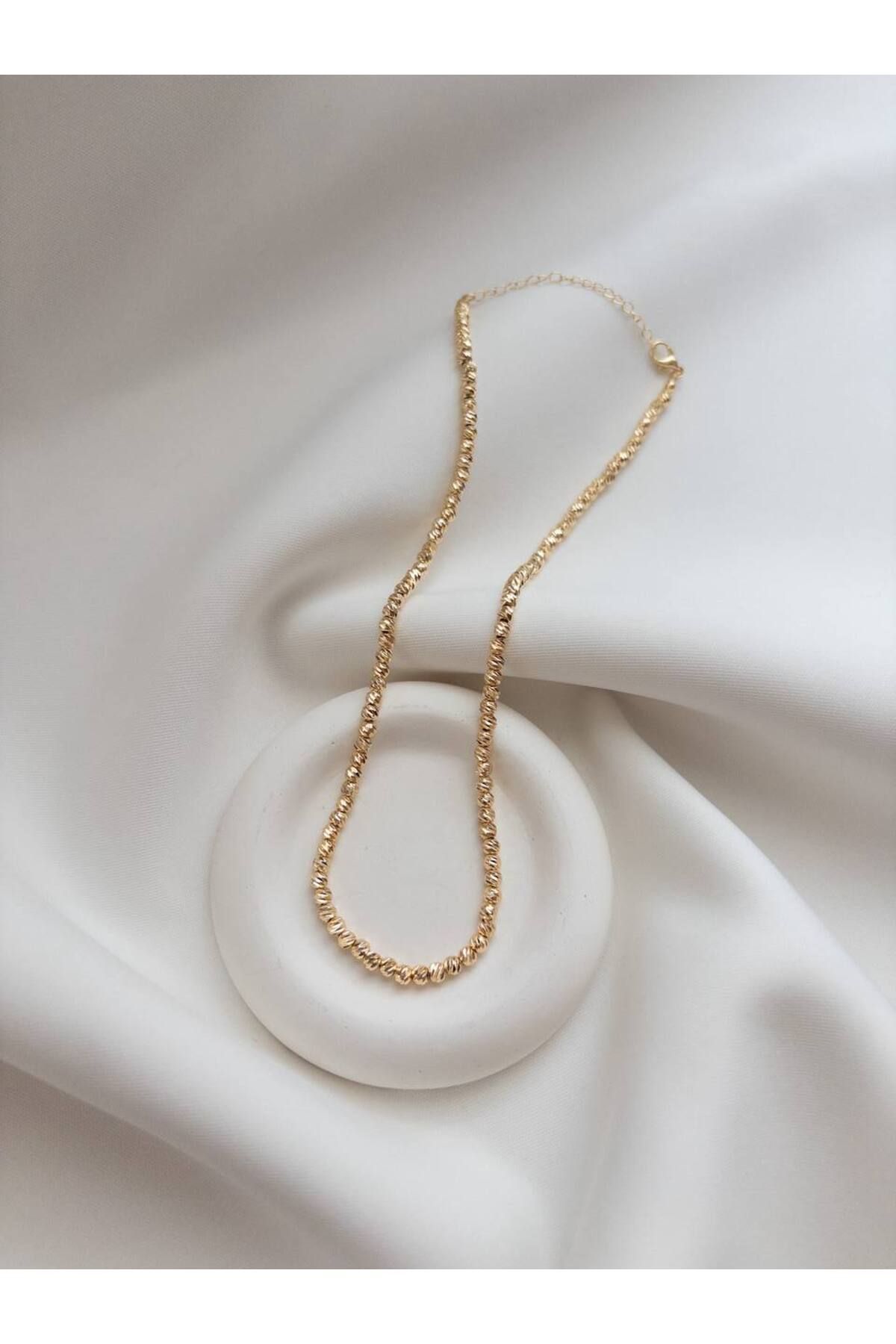 Minne Jewelry-Accessory Dorika Kolye - Gold Renkli Dorika Kolye - Altın Renk Dorika Kolye