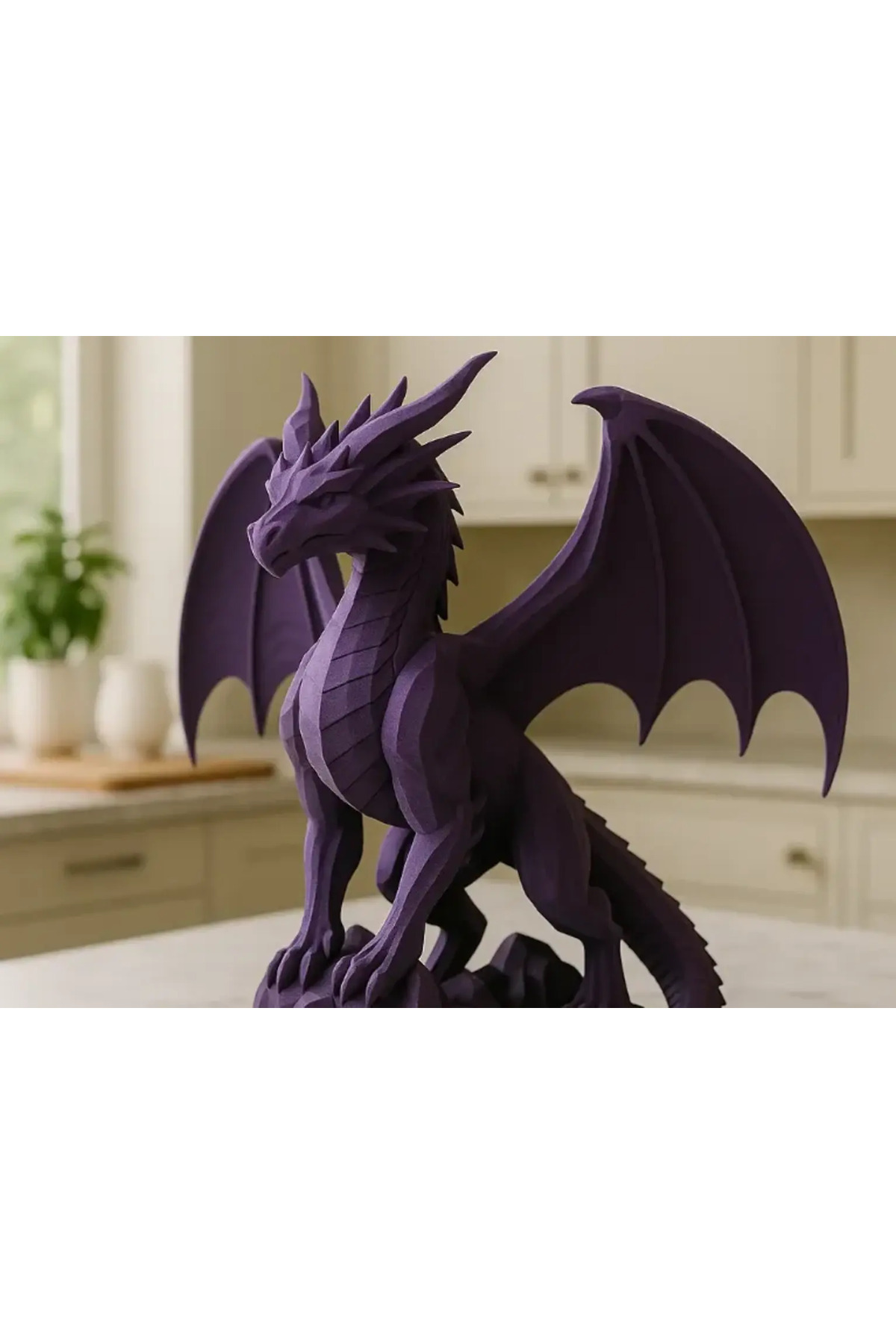 Twilight Dragon Figürü 10 cm – İsim Yazılabilir ve İstenilen Renk Seçenekli 3D Baskı Ejderha Biblosu