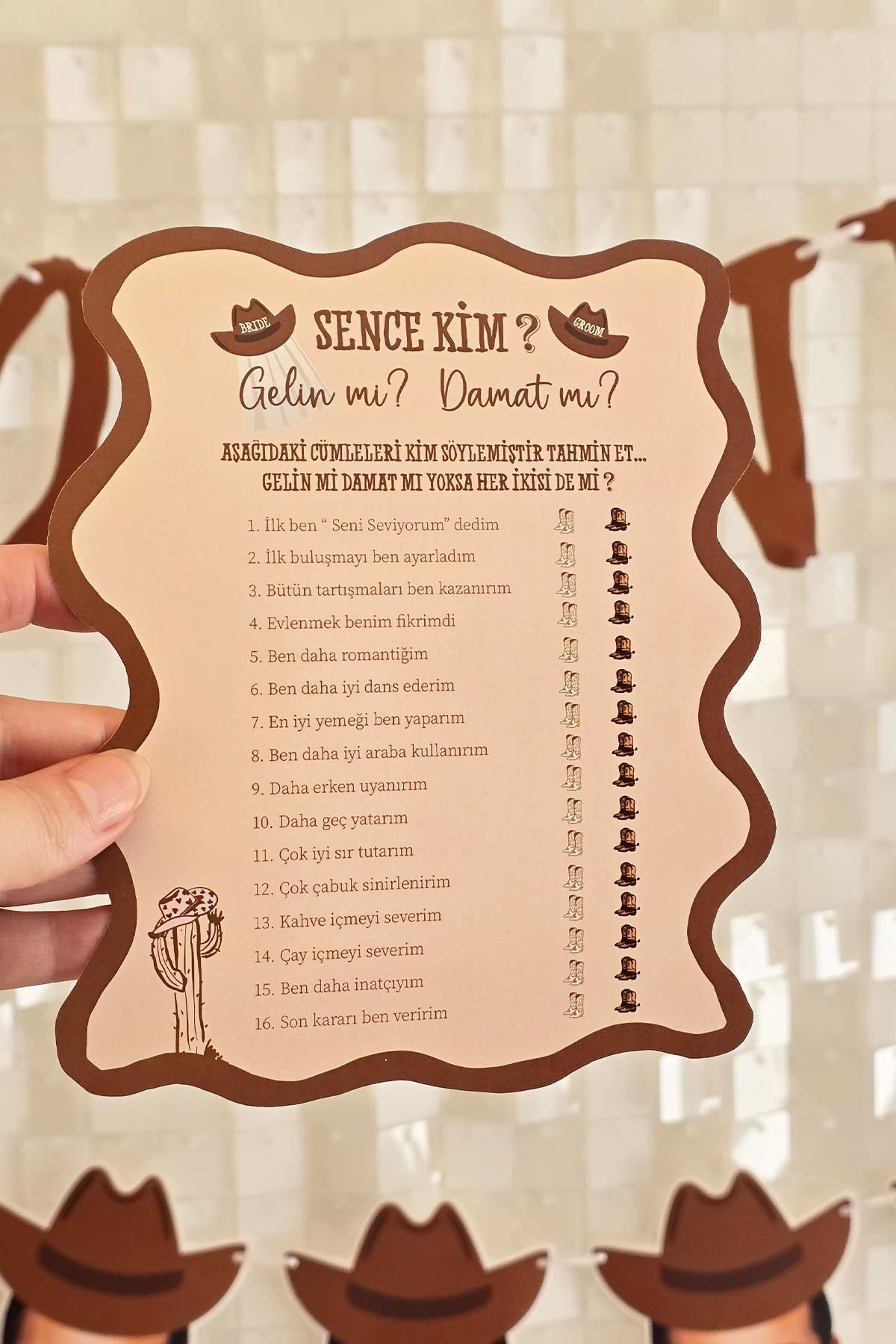 PEKSHOP Last Rodeo Konsept Gelin Mi Damat Mı Bekarlığa Veda Oyun Kartları 4lü