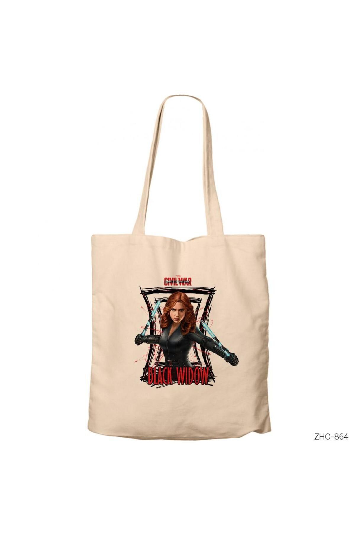 Z zepplin Civil War Black Widow Krem Fermuarlı Bez Çanta Gabardin