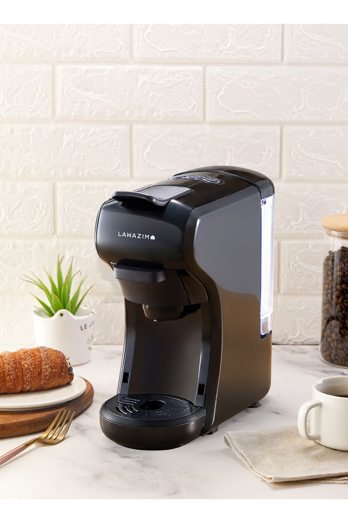 Lawazim-Multi-Capsule Coffee Machine - 3 in 1 Capsule Pod Maker with 19 Bar Pressure & 1650W Heating 4