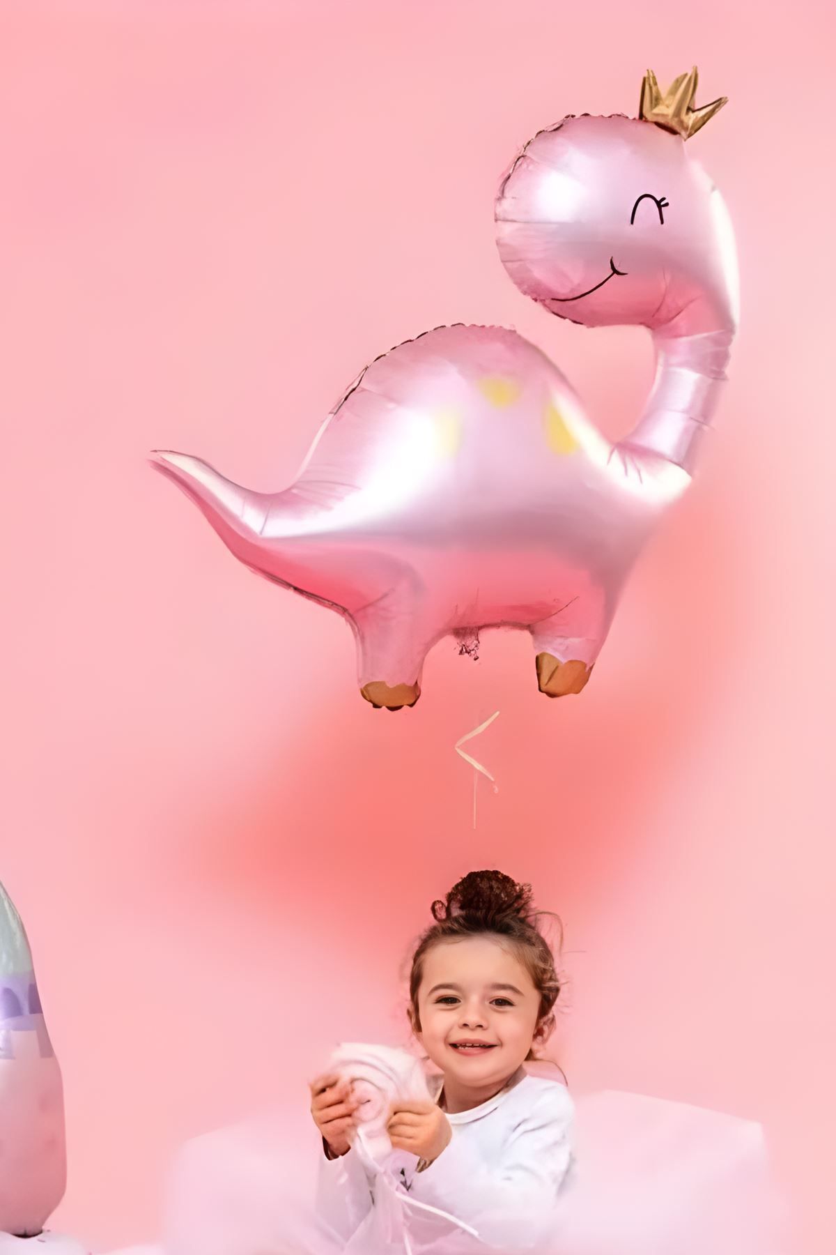 Atölye Mi Pembe Dinazor Folyo Balon Dinozor Balon