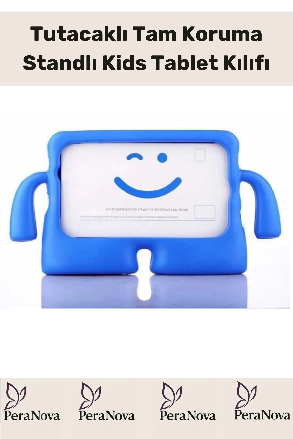 PeraNova Özel Seri Apple Samsung Uyumlu 11 Inç Yumuşak Dokulu Tutacaklı Tam Koruma Standlı Kids