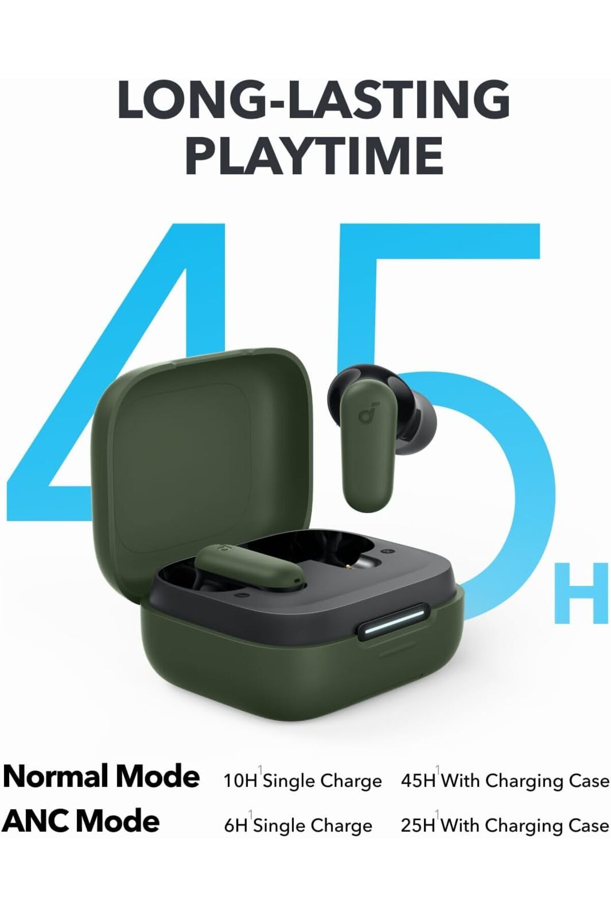 Soundcore-P30i by Anker Noise Cancelling Earbuds, Strong and Smart Noise Cancelling, Powerful Bass, 7