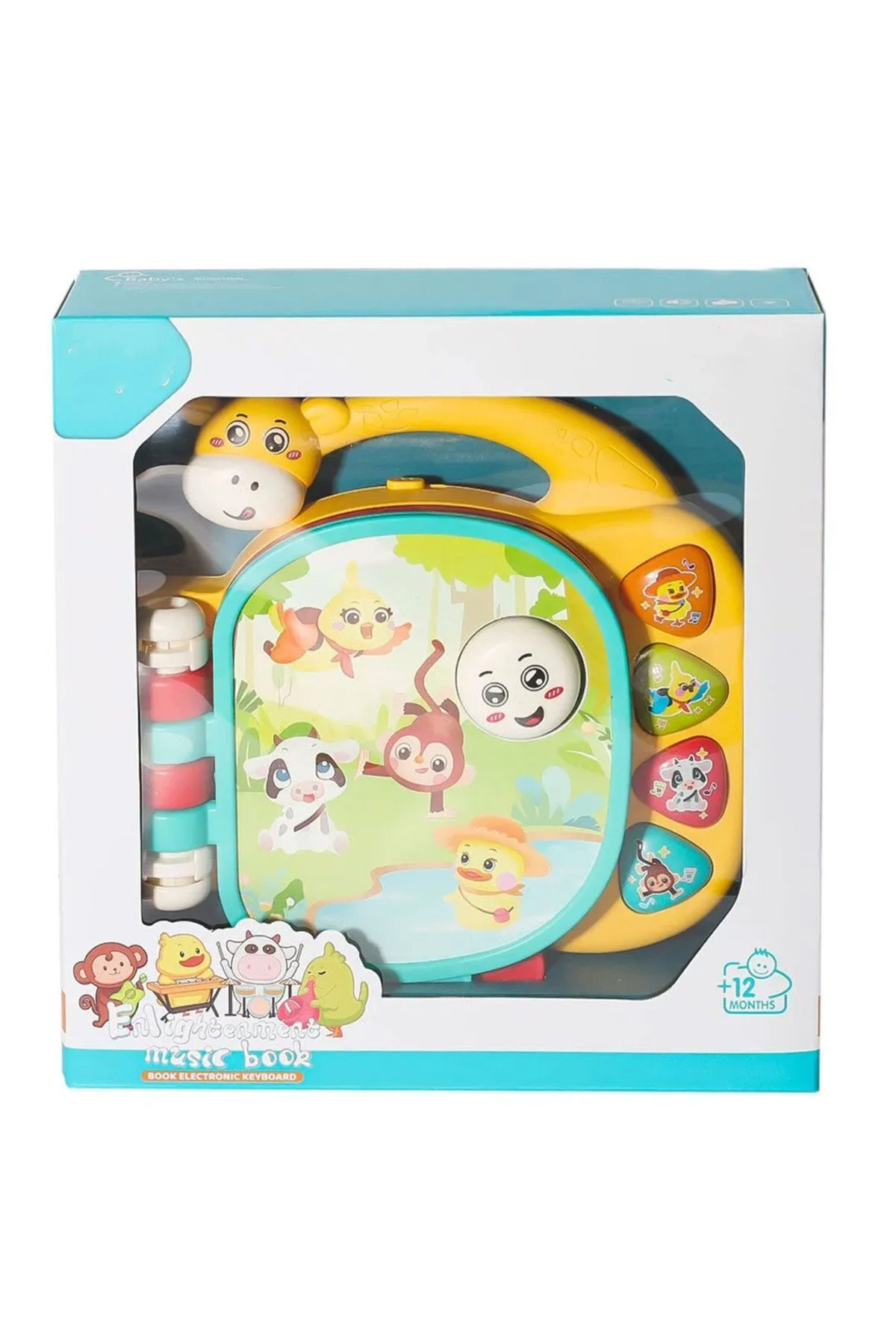 Shoplandu Zürafa Müzikli Sesli Oyun Kitabı - Eğitici Dokunmatik Sesli Ve Renkli Oyuncak fotoğrafı 4 (önizleme)