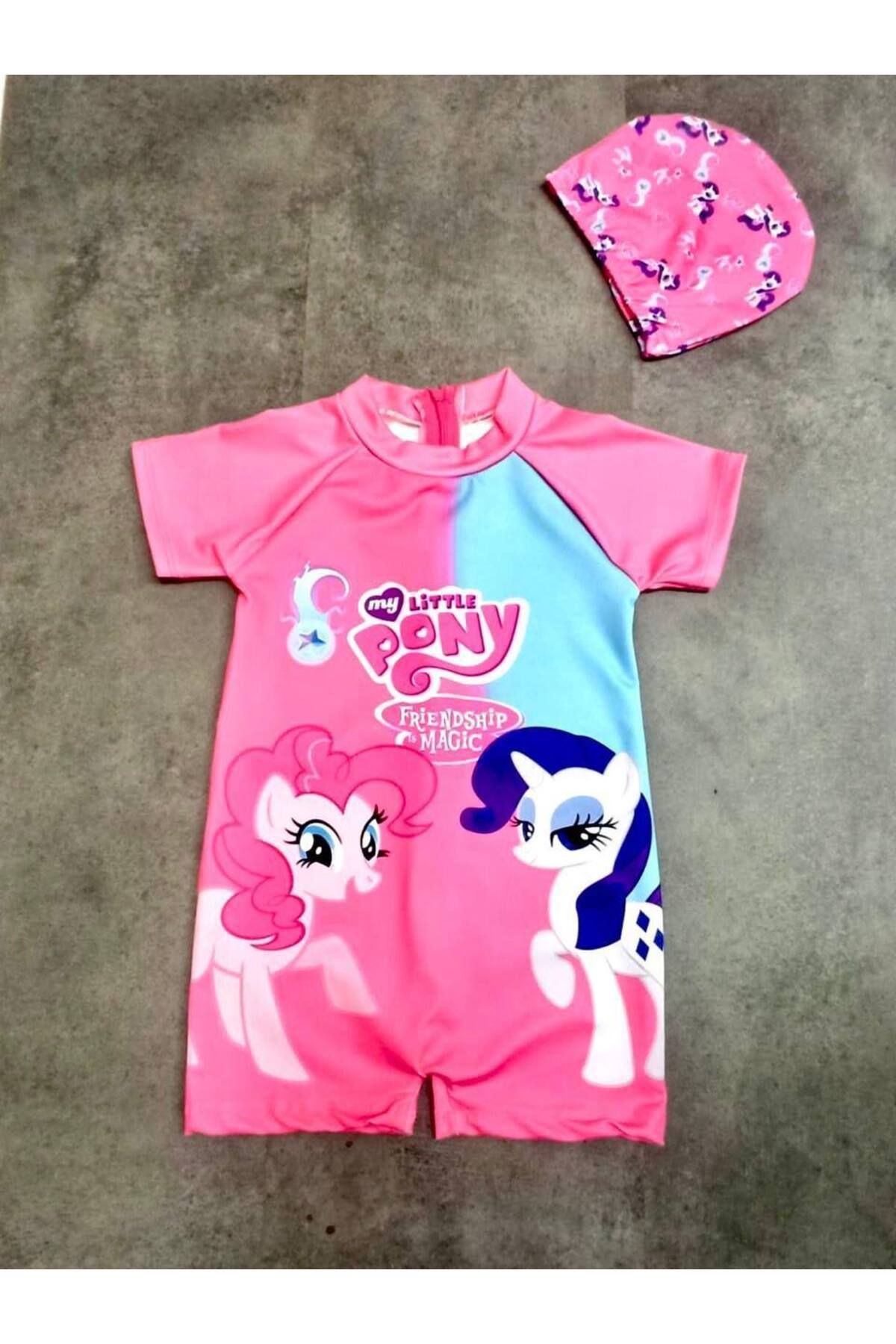 ARBİ kids Costum De Baie Pentru Fete, Ponei, Din Stofa Submersibila Femeie - 7–8 years