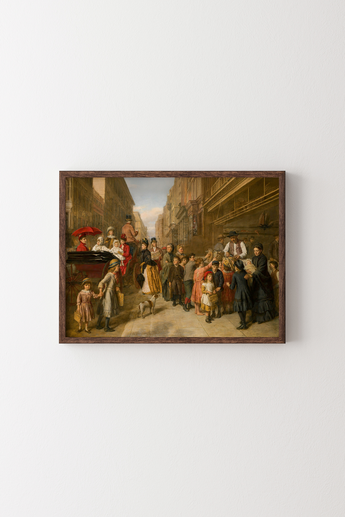 Poverty and Wealth - Wooden Patterned Frame