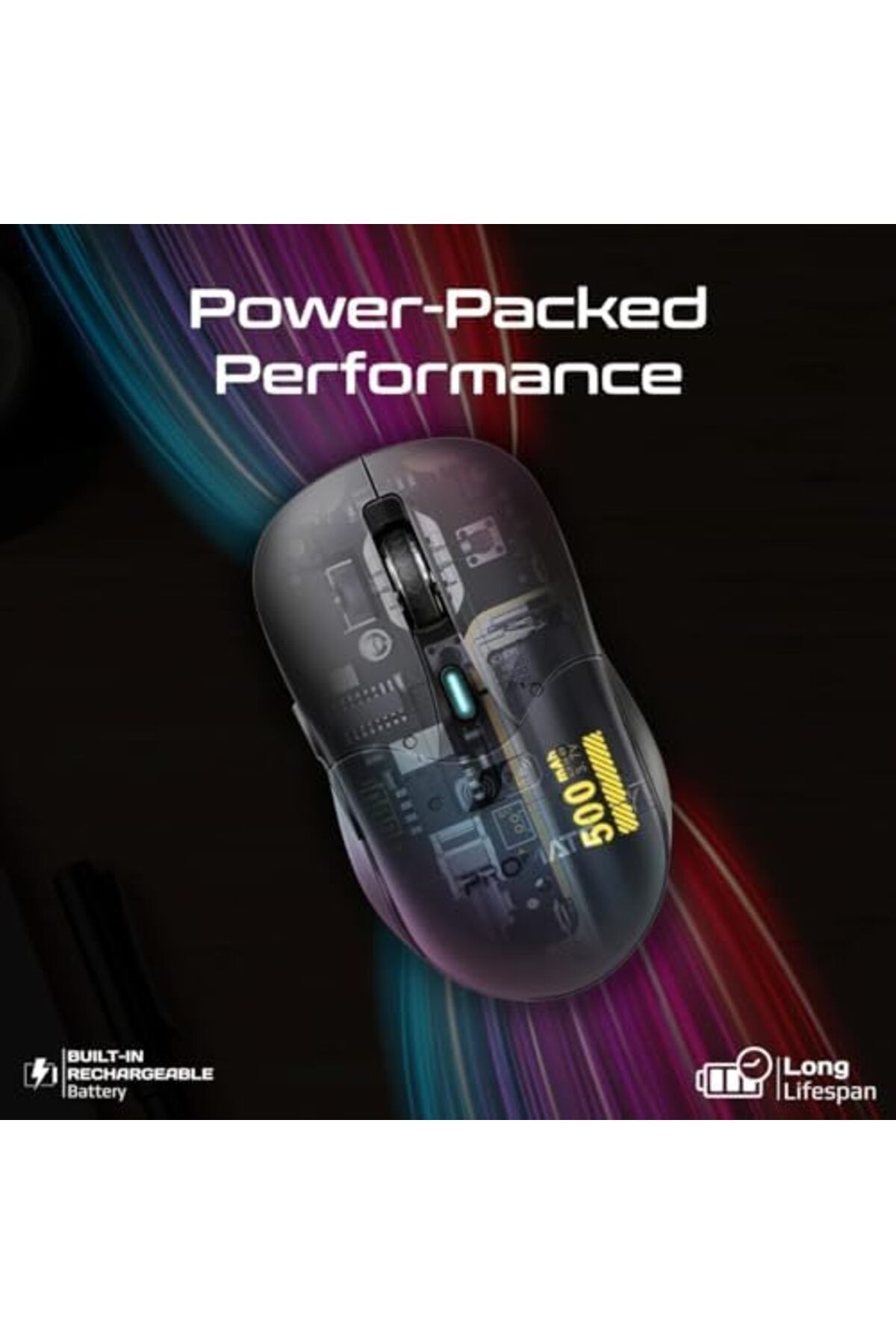 Promate-Cordless Mouse, Premium Bluetooth Nano Receiver Wireless Mouse with Dual Mode Connectivity, 6