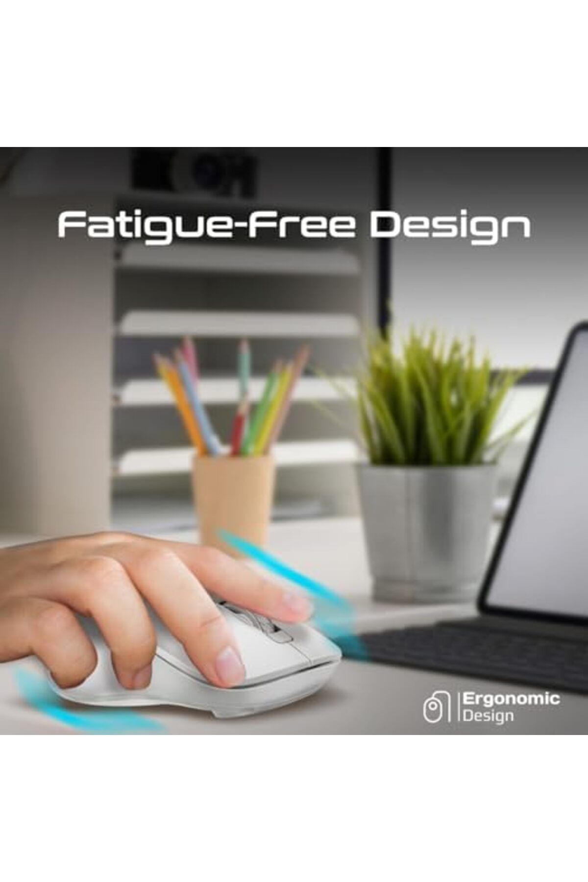Promate-Cordless Mouse - Premium Bluetooth Nano Receiver Wireless Mouse with Dual Mode Connectivity 4