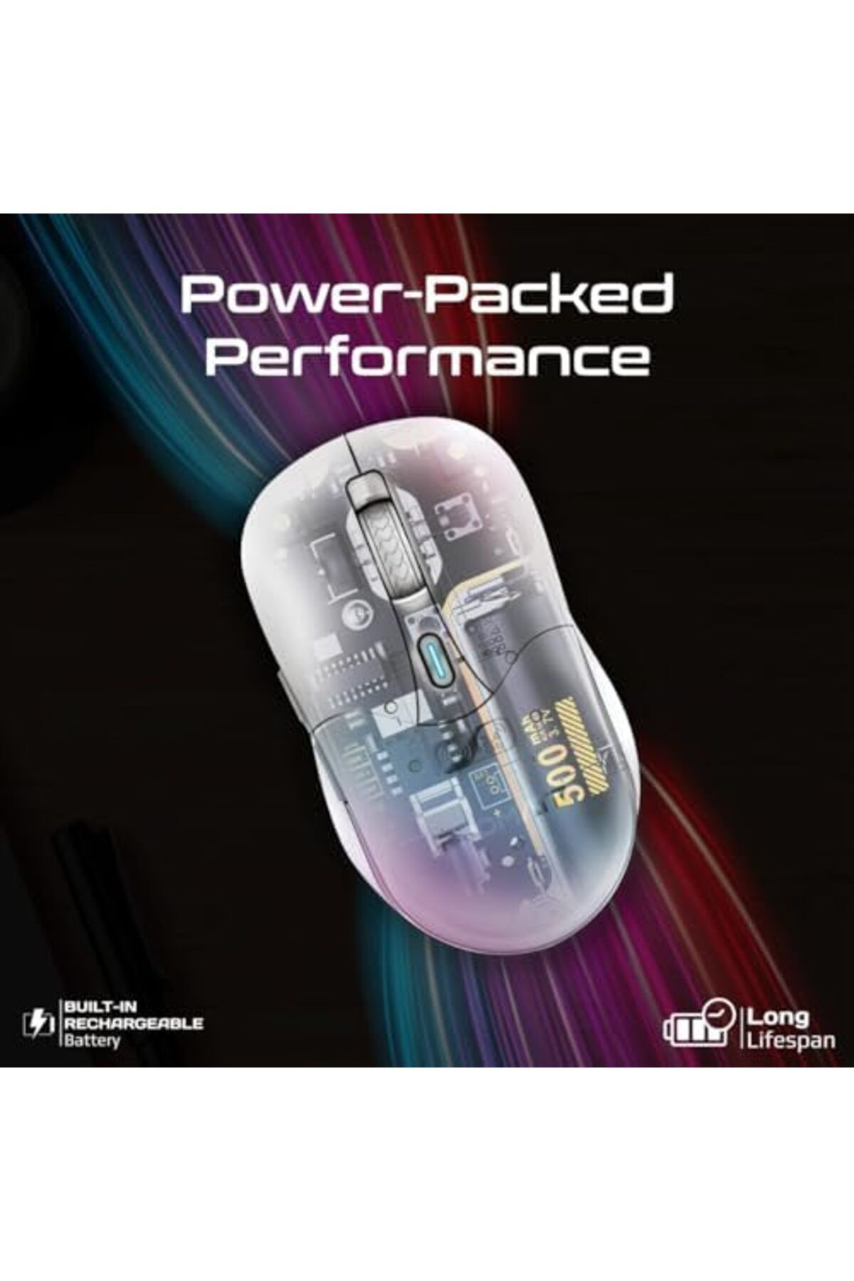 Promate-Cordless Mouse - Premium Bluetooth Nano Receiver Wireless Mouse with Dual Mode Connectivity 6