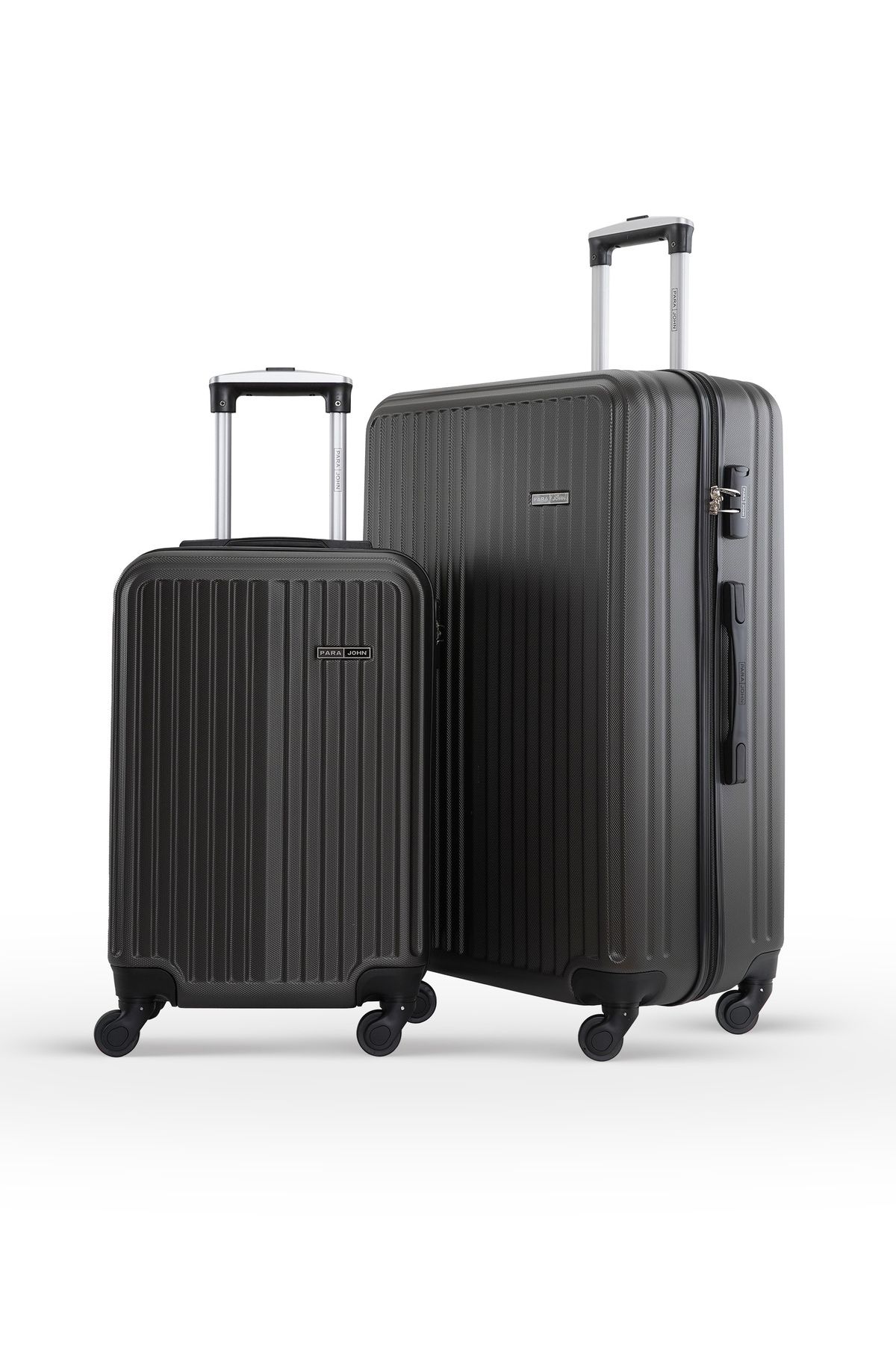 PARAJOHN-Ridge 2-piece Luggage Set Abs Hard Shell Check-in Trolley Bag With 360° Spinner Wheels & Lock 1