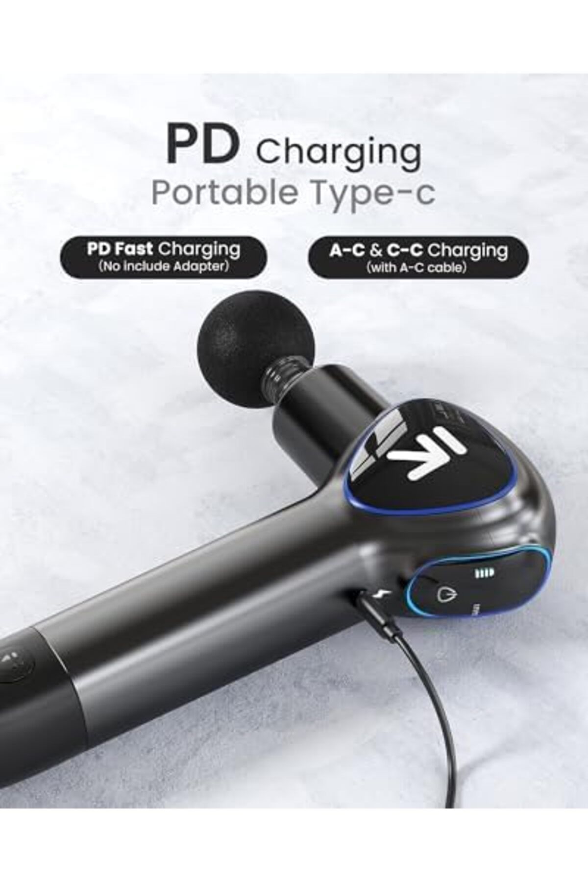 RENPHO-Massager with Extension Handle, Reach Massager with Touchable LED Screen for Home Trai 8