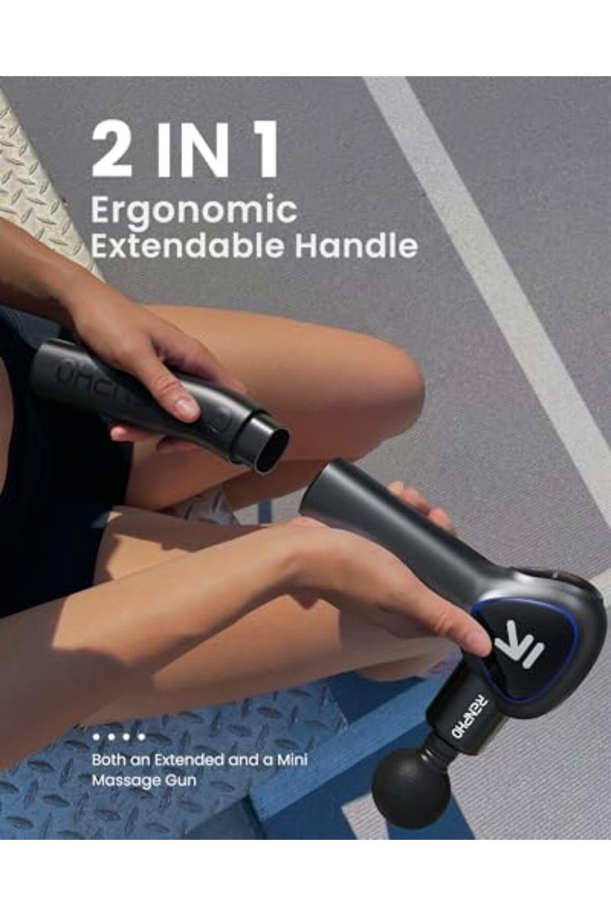 RENPHO-Massager with Extension Handle, Reach Massager with Touchable LED Screen for Home Trai 6