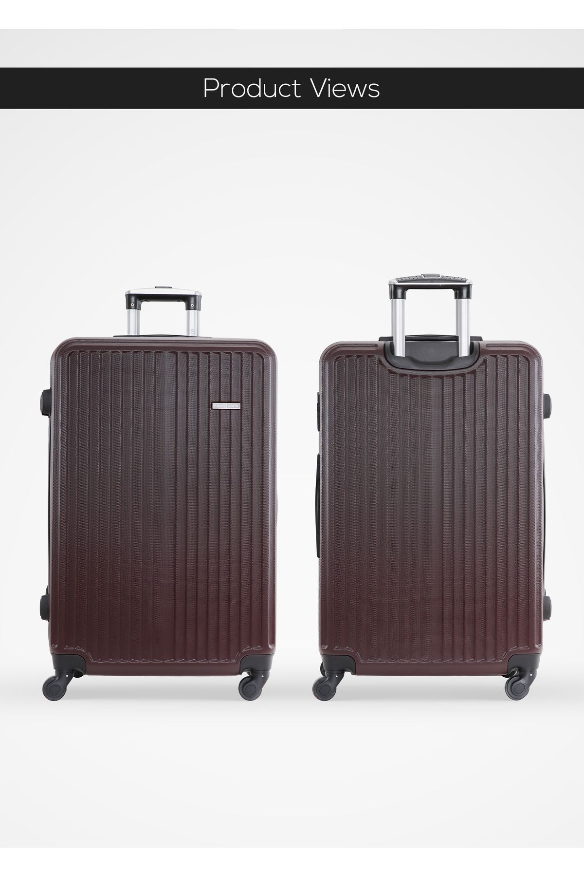 PARAJOHN-Ridge 2-piece Luggage Set Abs Hard Shell Check-in Trolley Bag With 360° Spinner Wheels & Lock 4
