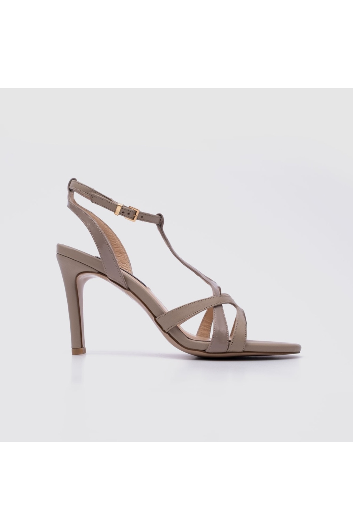 توگو صندل پاشنه‌دار زنانه از جنس چرم طبیعی سمور [060252]