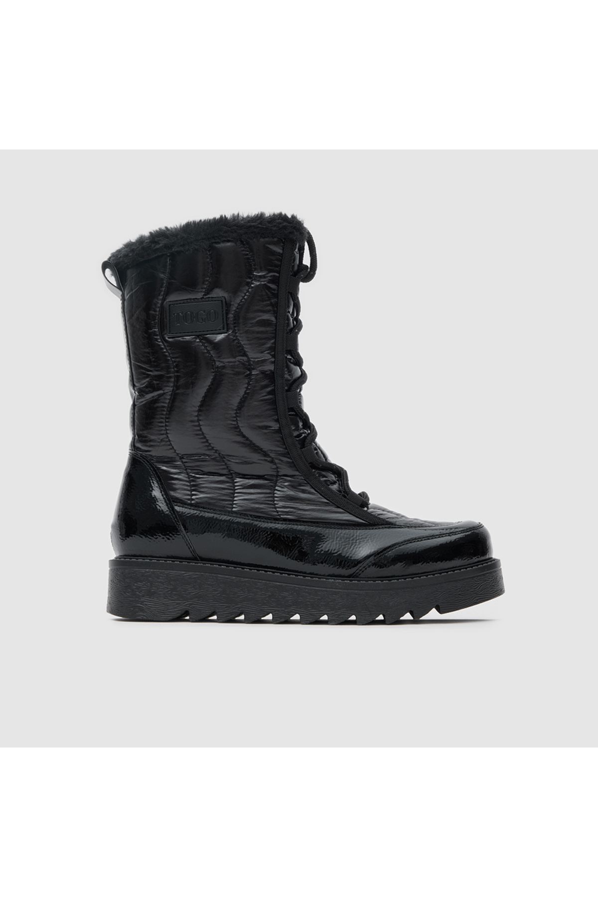 TOGO Siyah Rugan Kadın Kar Botu [051816]