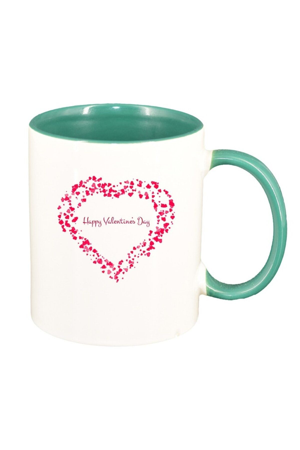 INOVATIX Cana Alba Personalizata, Love, Interior Verde, D401, Inovatix . 330ml - One Size
