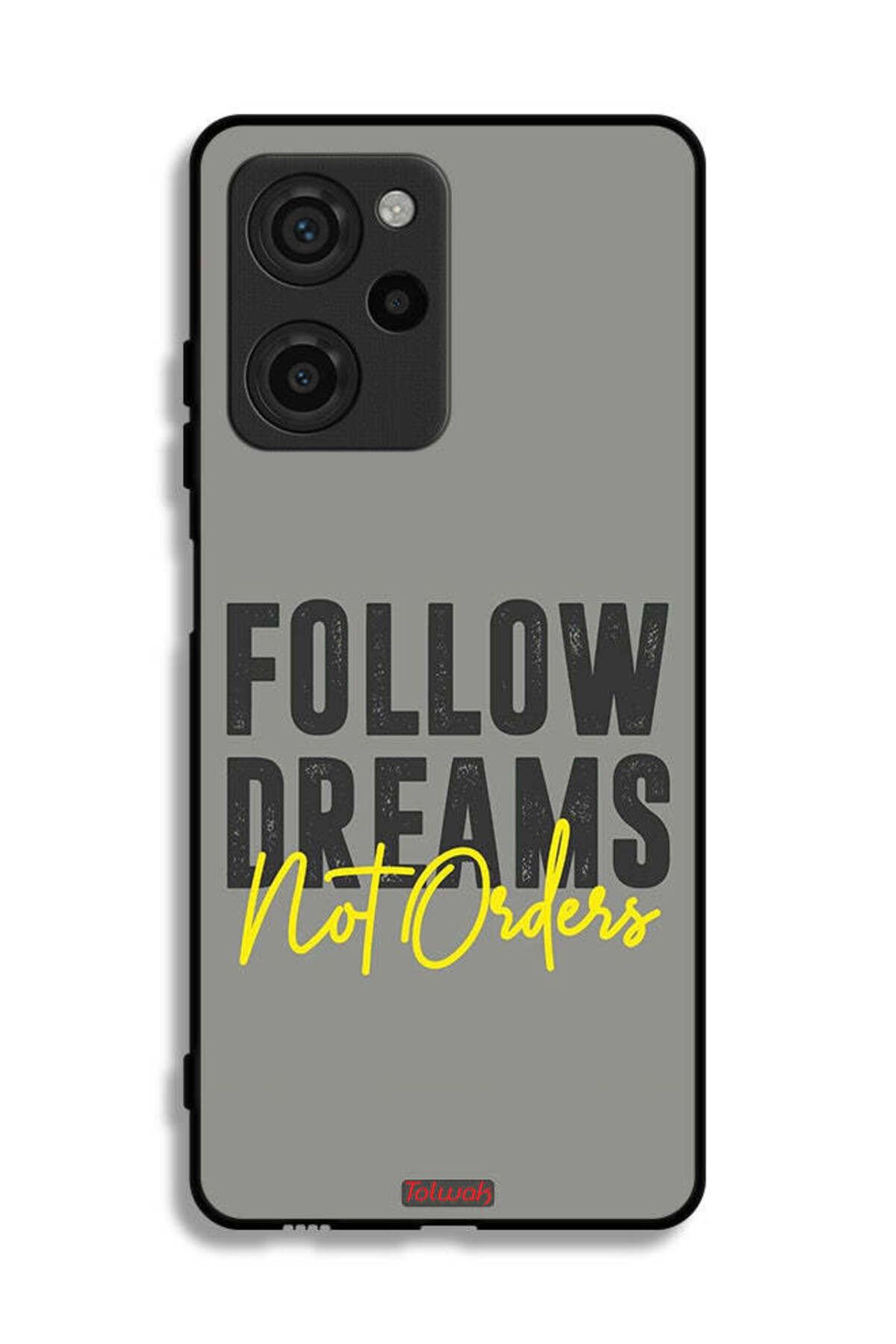Tolwak-Xiaomi Poco X5 Pro Protective Case Cover Follow Dreams Not Orders 2