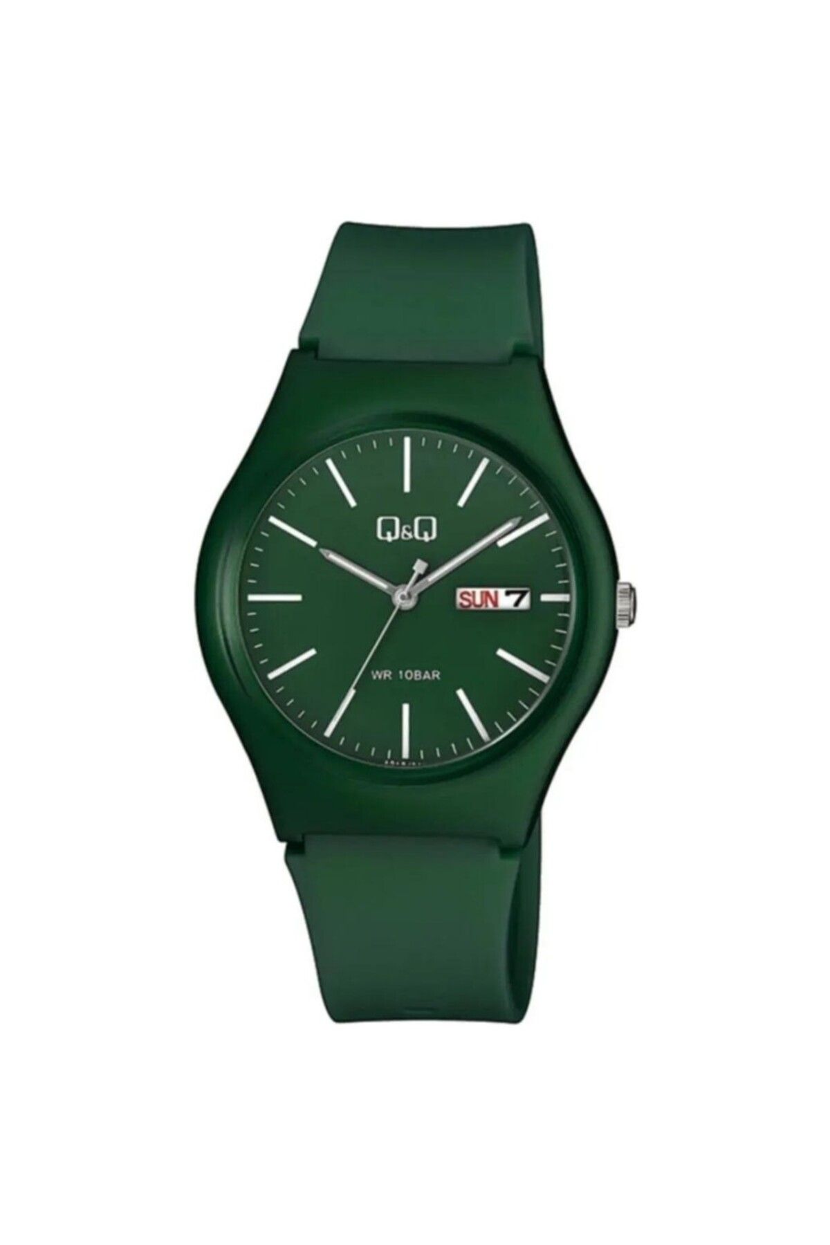 Q&Q-Original 2 Years Warranty Waterproof Khaki Green Watch 2