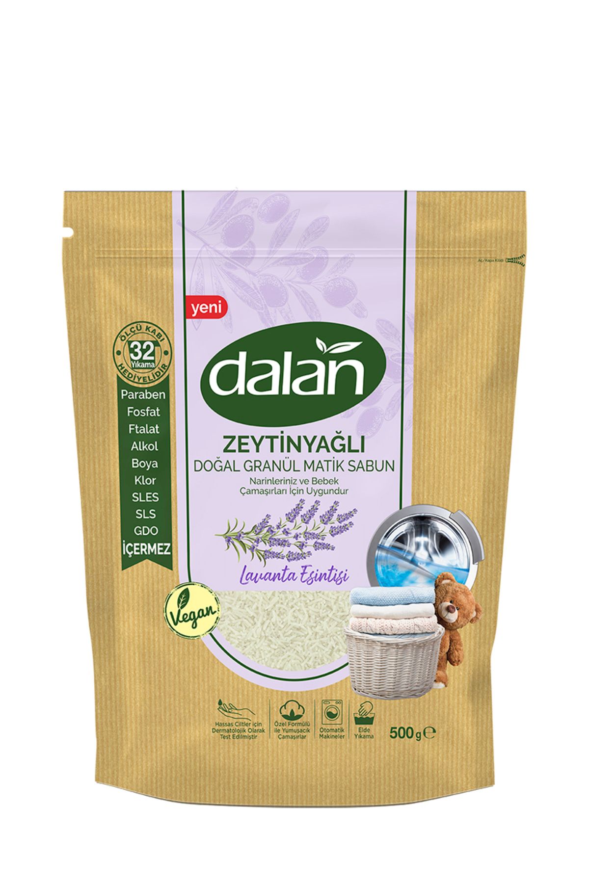 Dalan-صابون ماتيك الحبيبات الطبيعية باللافندر 500 جرام 2