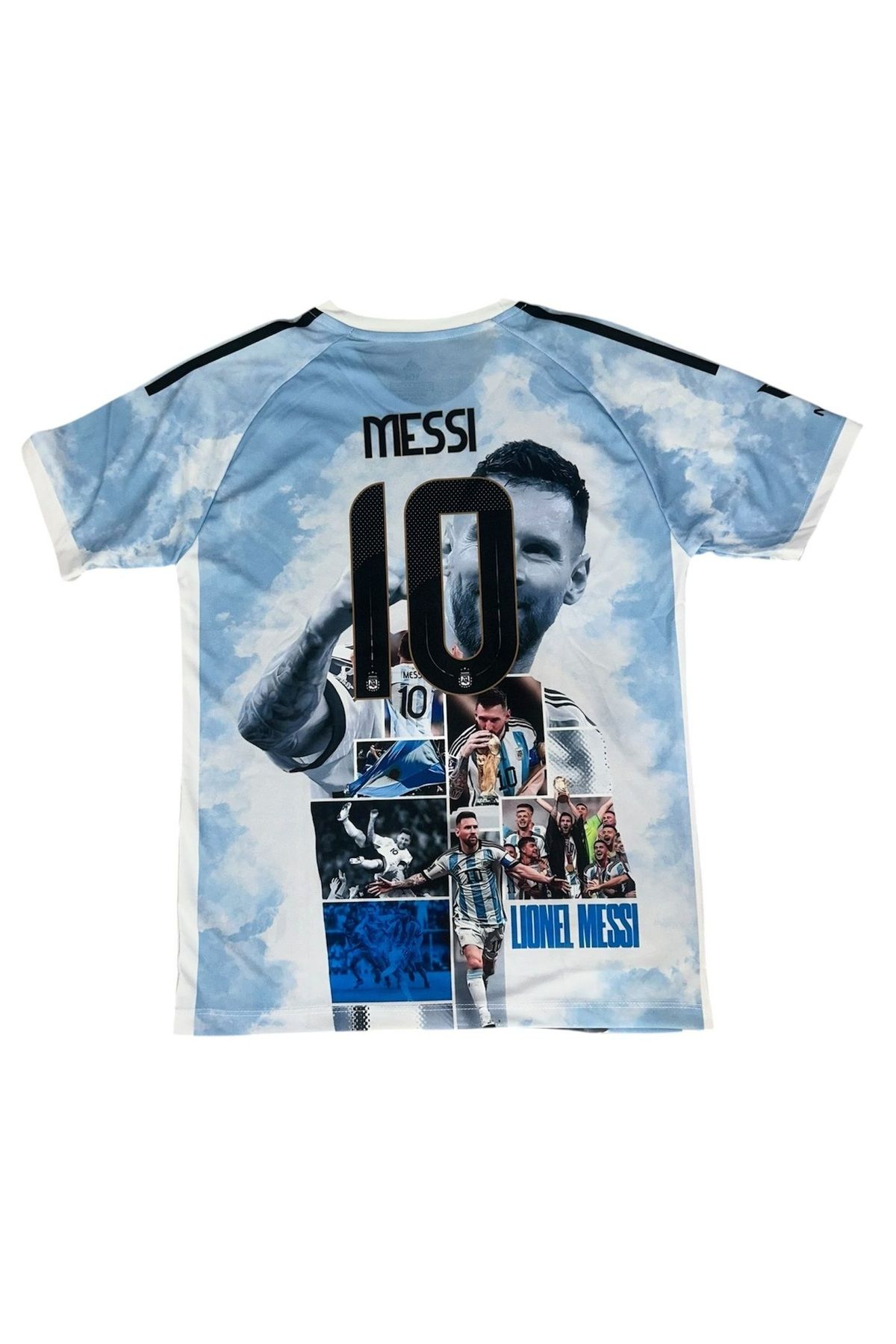 TETYS-Custom Design-High Quality-Great Product-Illustrated--L.E.E.-10-M.E.S.S.I.-Set of 2- Children's Jersey 3