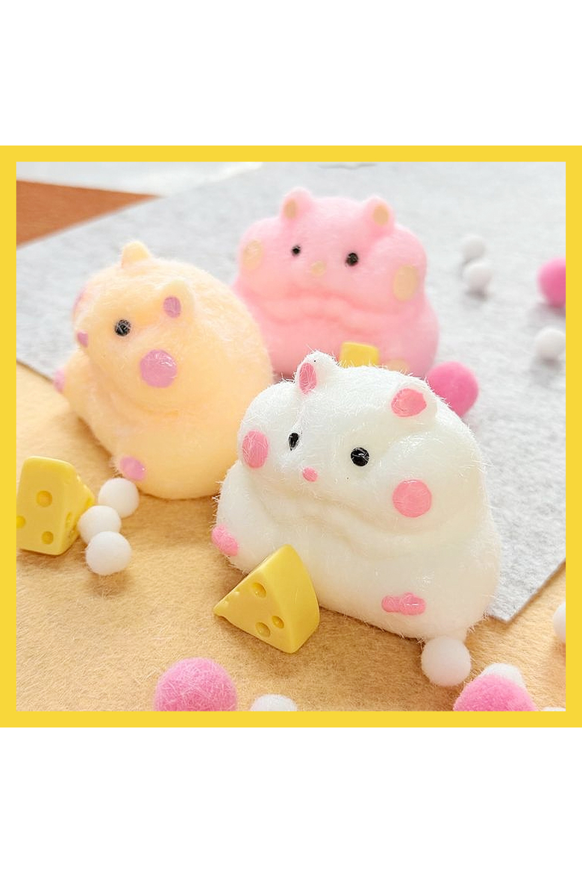 Fancy Space Kawaii Hamster Sukuşi Yumoş Jel Stres Oyuncağı Fare Model –  Taba Squishy Serisi
