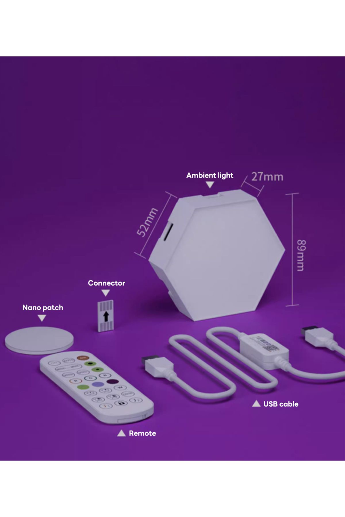 sharpdo-إضاءة خلفية بإضاءة كمومية سداسية الألوان RGB، إضاءة توصيل مجانية DIY 7