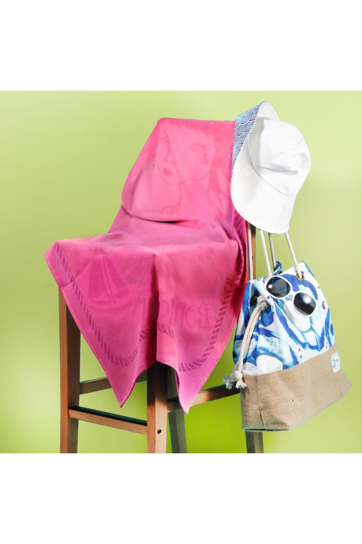 ANEMOSS-Dievčenská plážová osuška Sailor, ružová 7