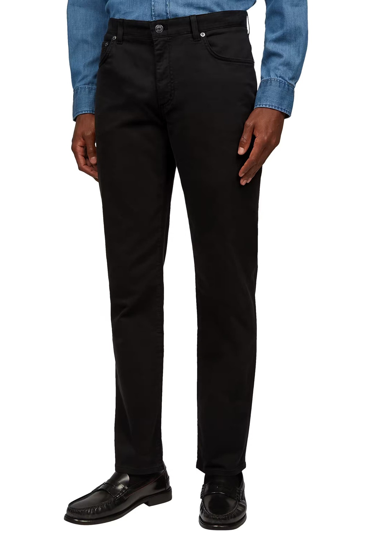 تامی هیلفیگر شلوار مردانه سایز معمولی 5 جیب انعطاف‌پذیر - مشکی