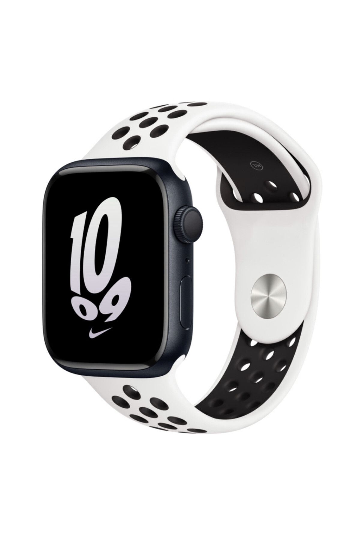 THD-Curea Sport Alba Cu Orificii De Ventilatie Negre Pentru Apple Watch 45 Mm Seria 8, Apple Watch Ultra 1