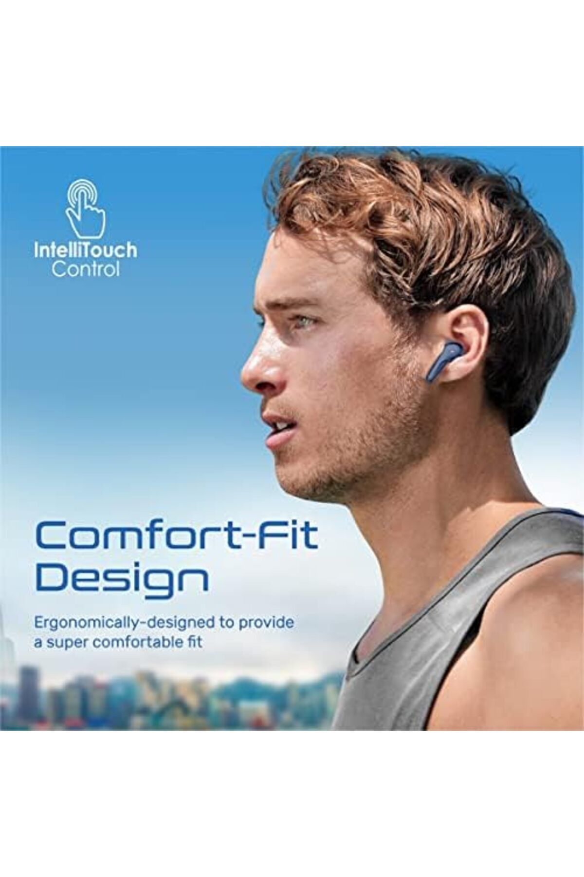 Promate-Bluetooth Earbuds, Ergonomic-Fit True Wireless ENC Headphone with 4 Built-In Noise Cancellin 6