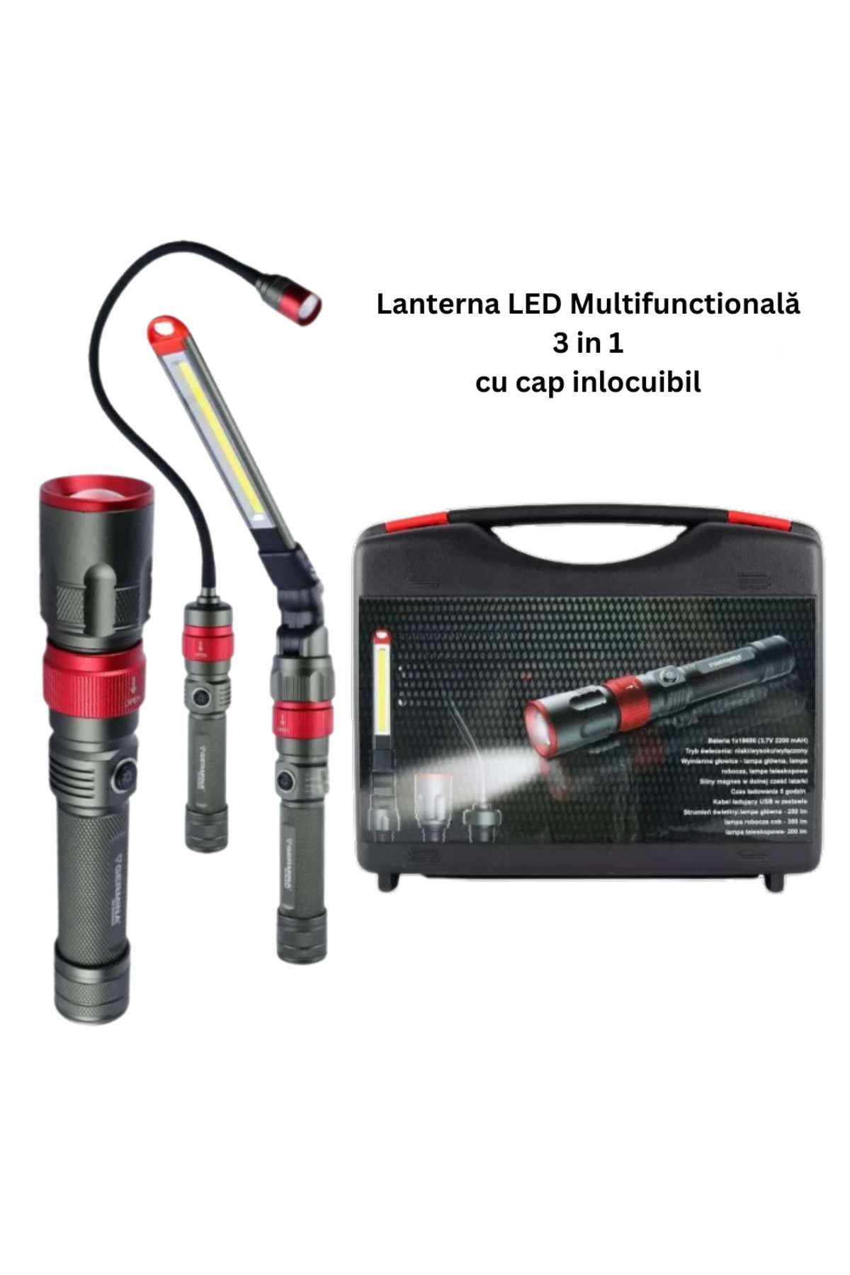 GMN-Multifunctional LED flashlight 3 IN 1 GV transport box 3