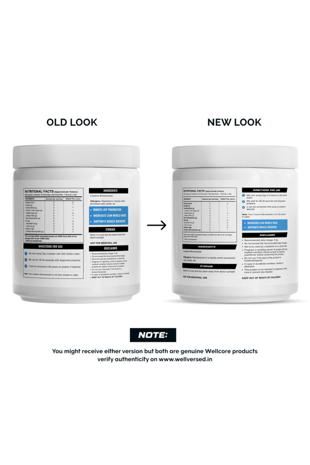wellcore-Creatine Unflavored 100g 3