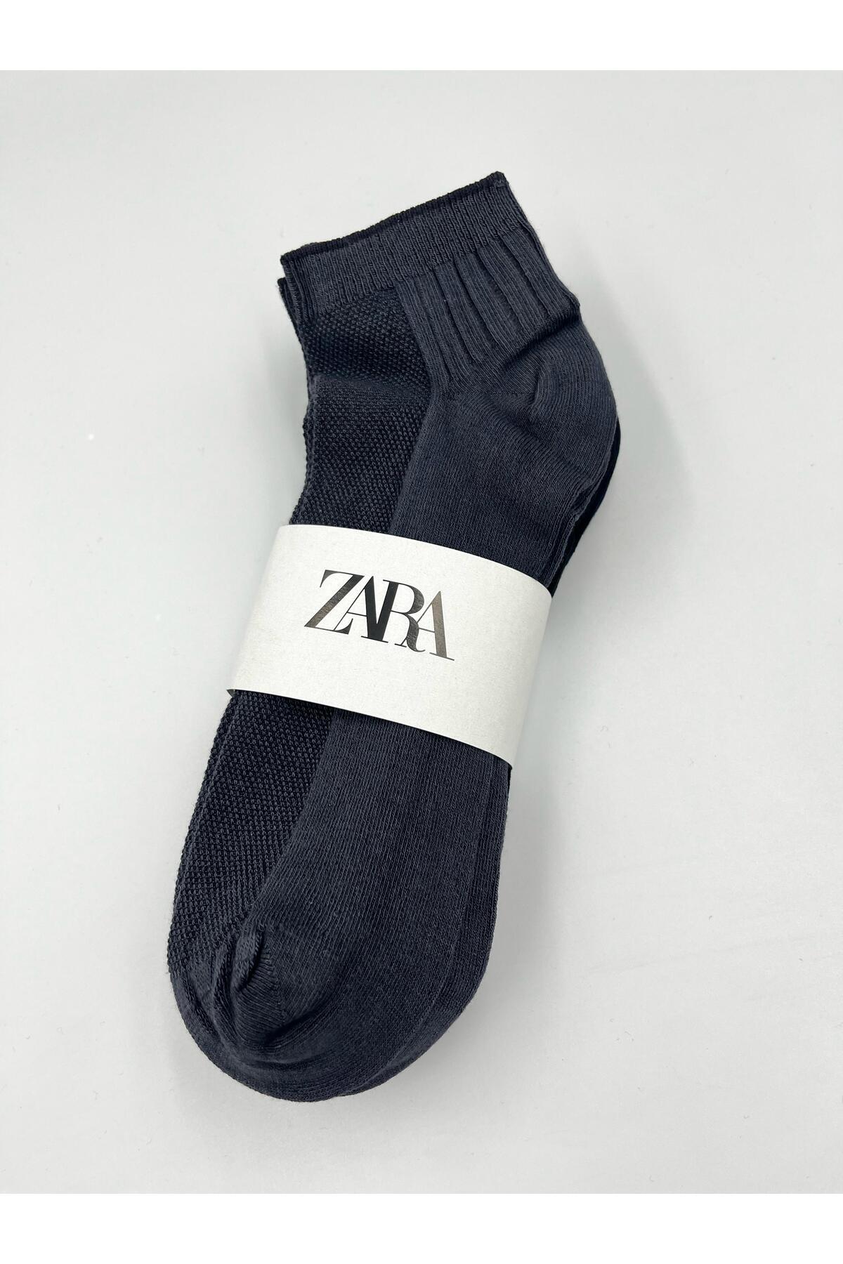 ZaraMan-6 Pairs Zara Men's Bamboo Seamless Mesh Soft Basic Booties Socks 2