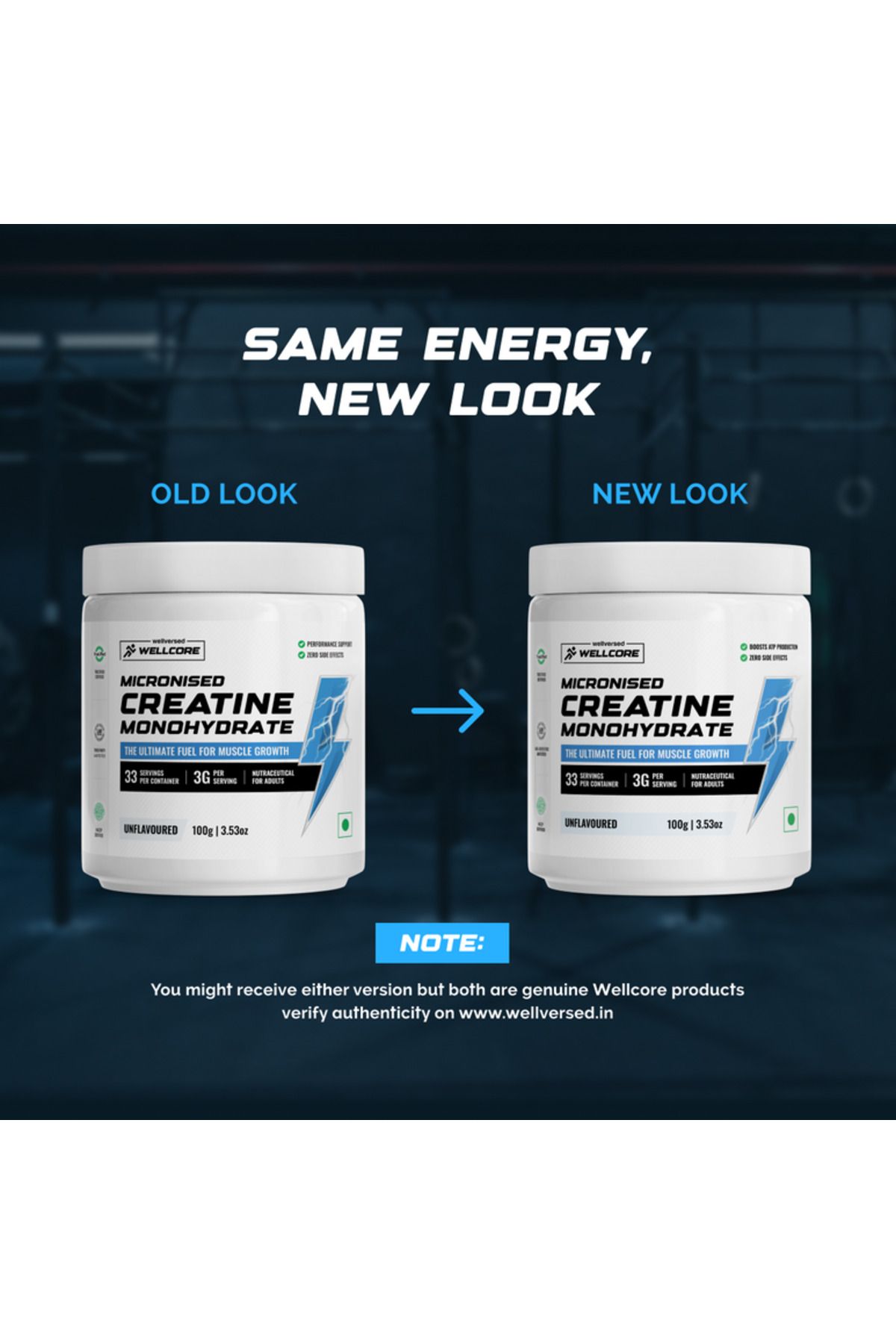 wellcore-Creatine Unflavored 100g 2